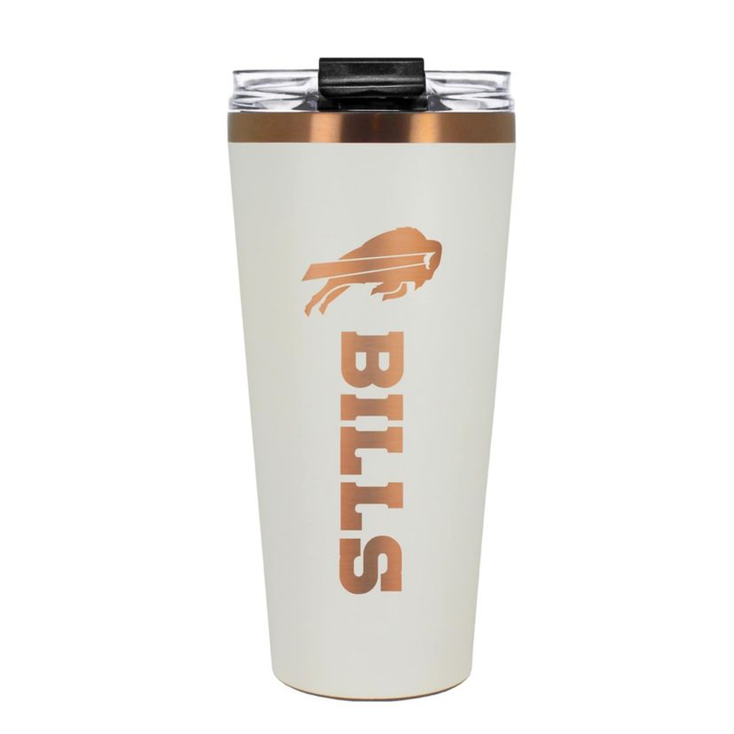 NFL Buffalo Bills 32oz Copper and Crème Big Slim Travel Tumbler