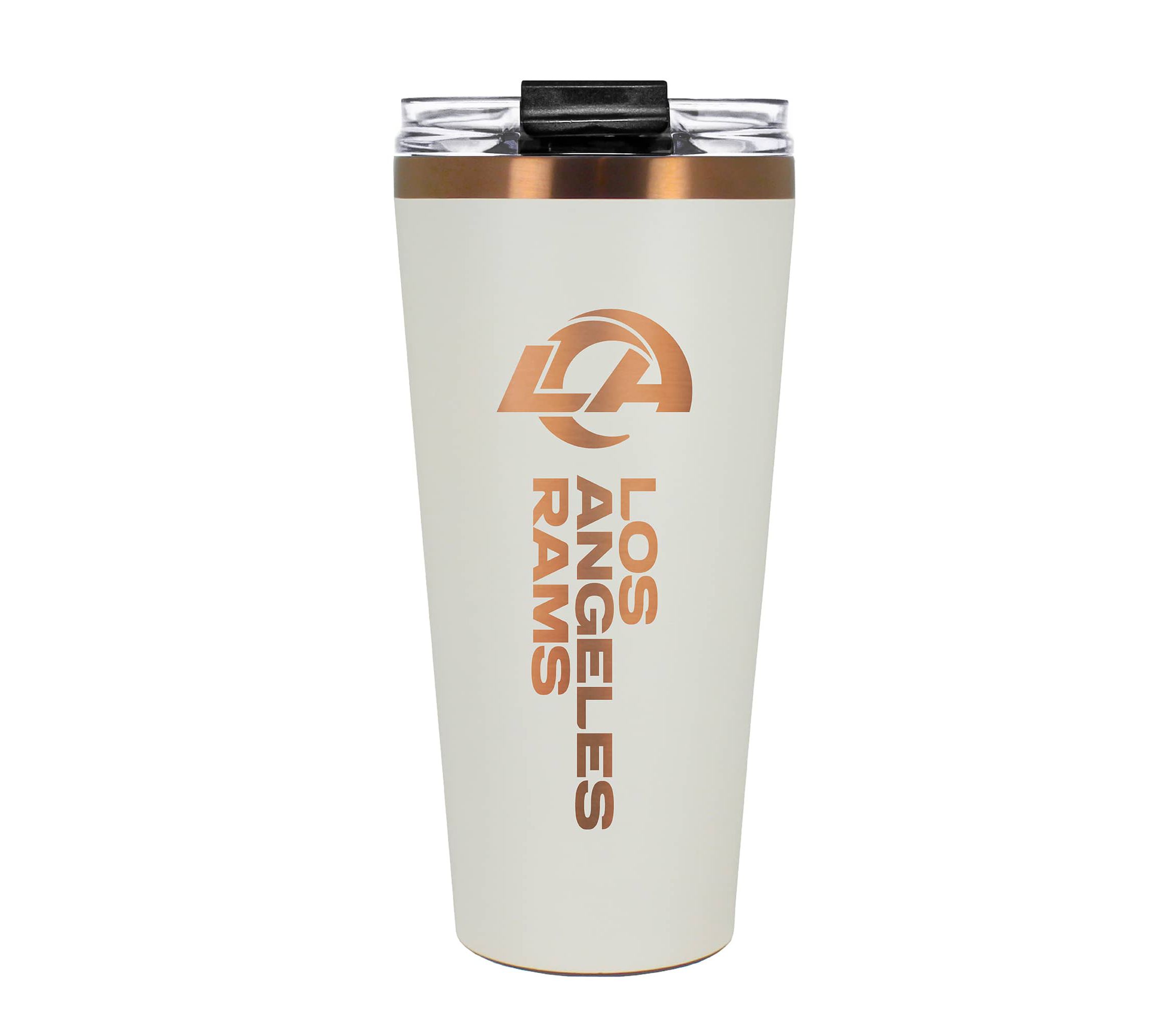 NFL Los Angeles Rams 32oz Copper and Crème Big Slim Travel Tumbler