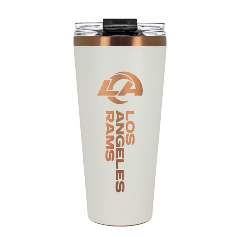 NFL Los Angeles Rams 32oz Copper and Crème Big Slim Travel Tumbler