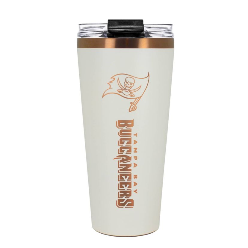 NFL Tampa Bay Buccaneers 32oz Copper and Crème Big Slim Travel Tumbler