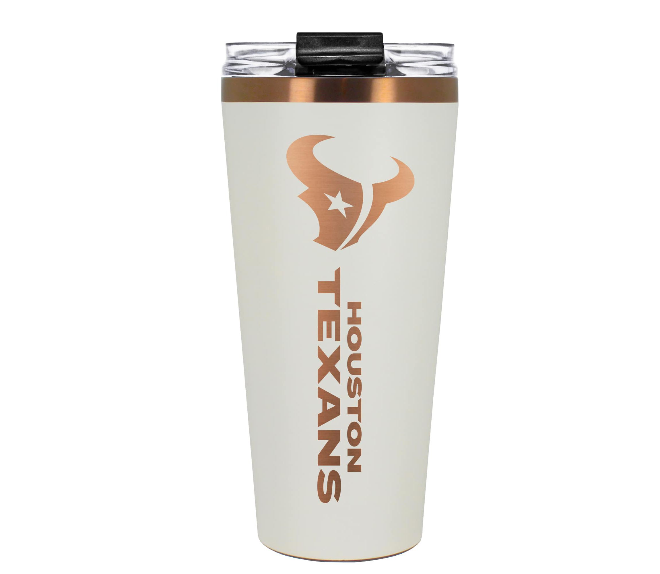NFL Houston Texans 32oz Copper and Crème Big Slim Travel Tumbler