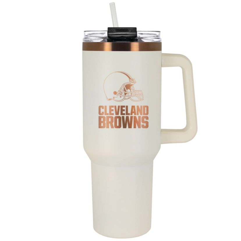 NFL Cleveland Browns 40oz Copper and Crème Colossus Travel Mug