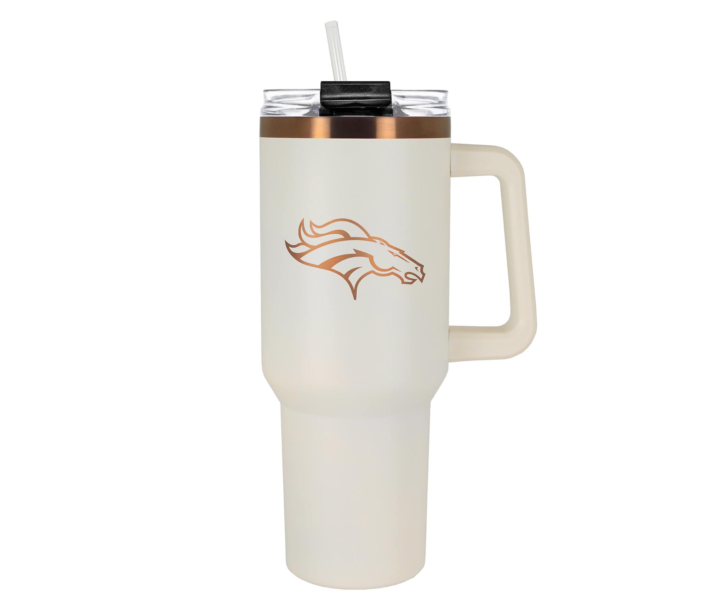 NFL Denver Broncos 40oz Copper and Crème Colossus Travel Mug
