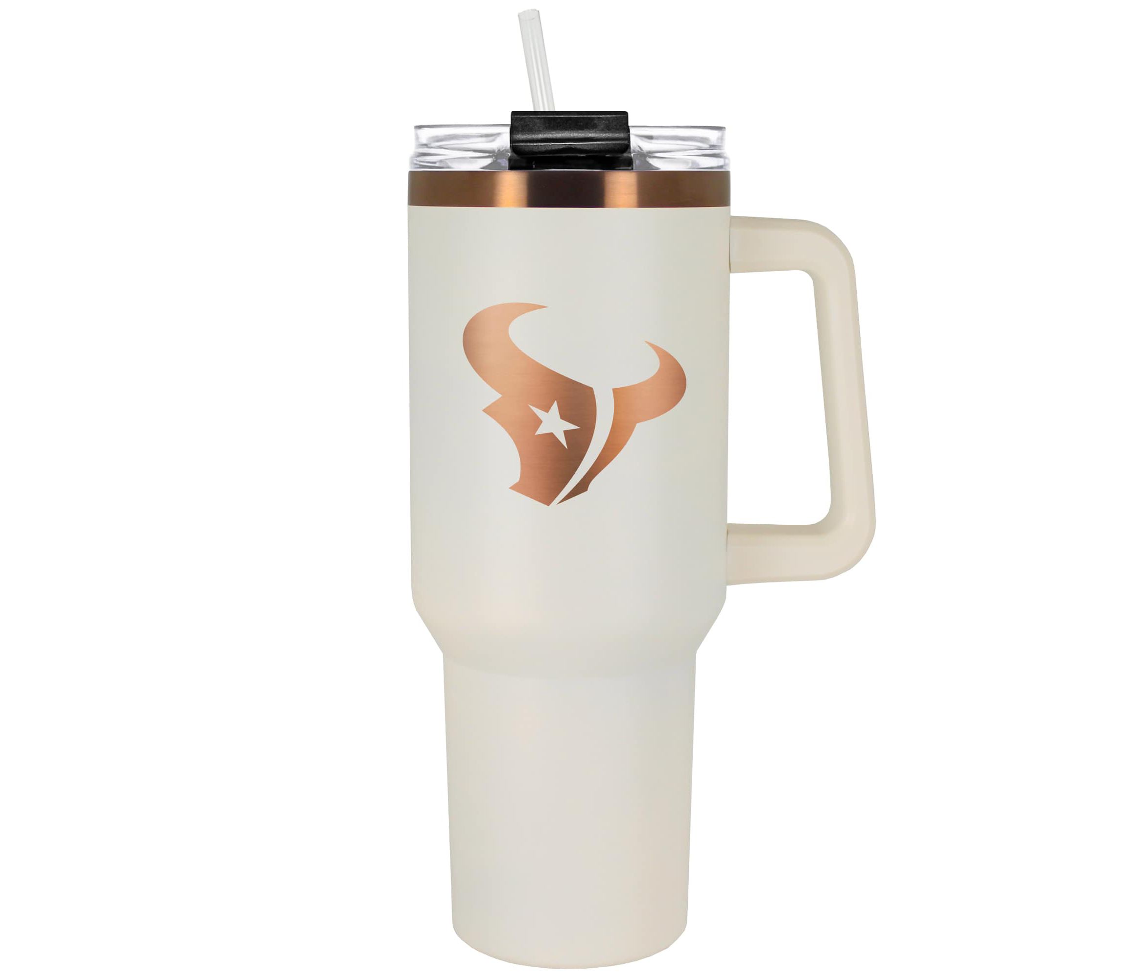 NFL Houston Texans 40oz Copper and Crème Colossus Travel Mug