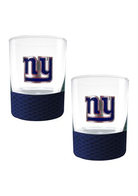 Great American Products NFL New York Giants 2-Piece Commissioner Glass Set, 15 Ounces