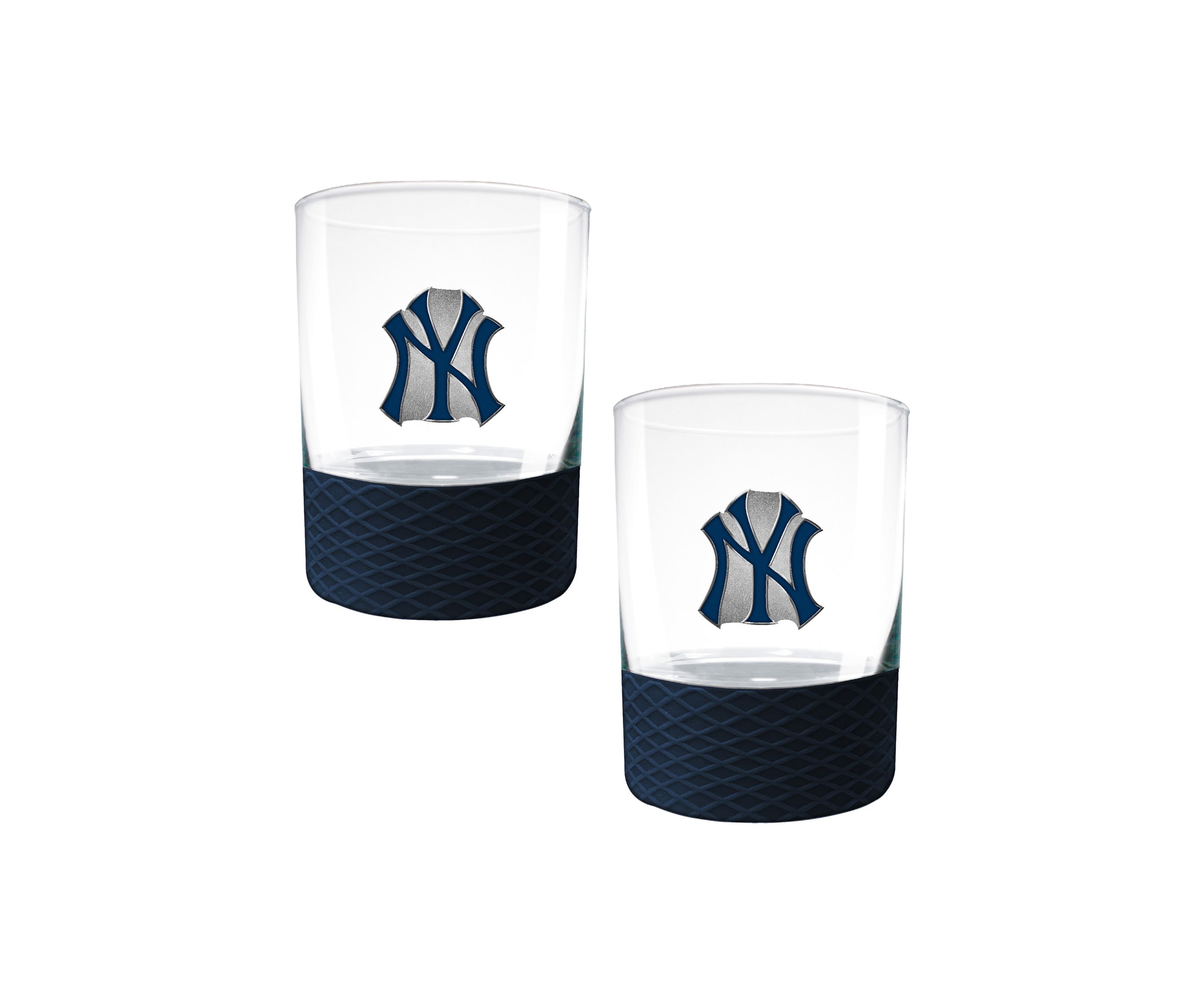 MLB New York Yankees 2-Piece Commissioner Glass Set