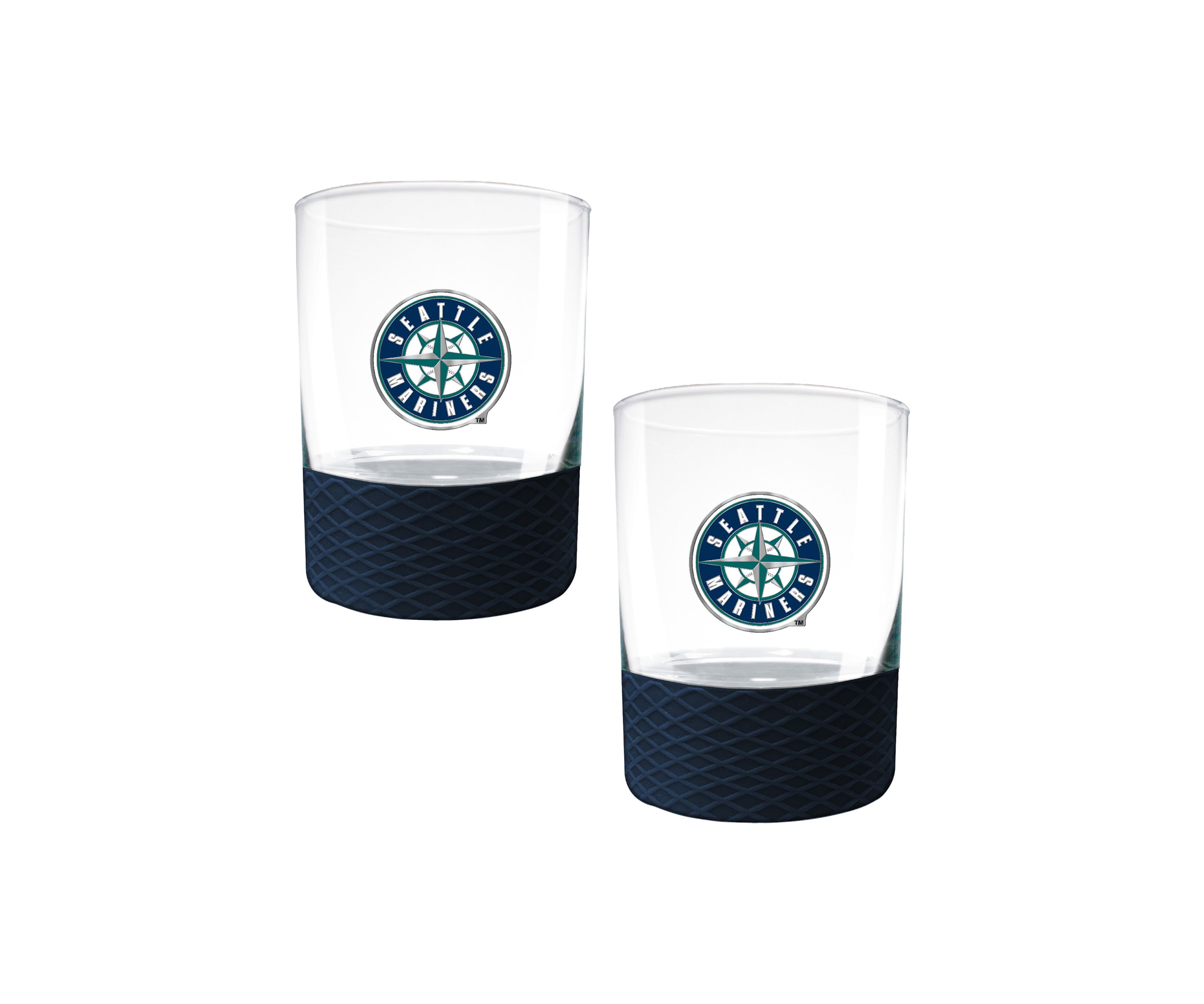 MLB Seattle Mariners 2-Piece Commissioner Glass Set