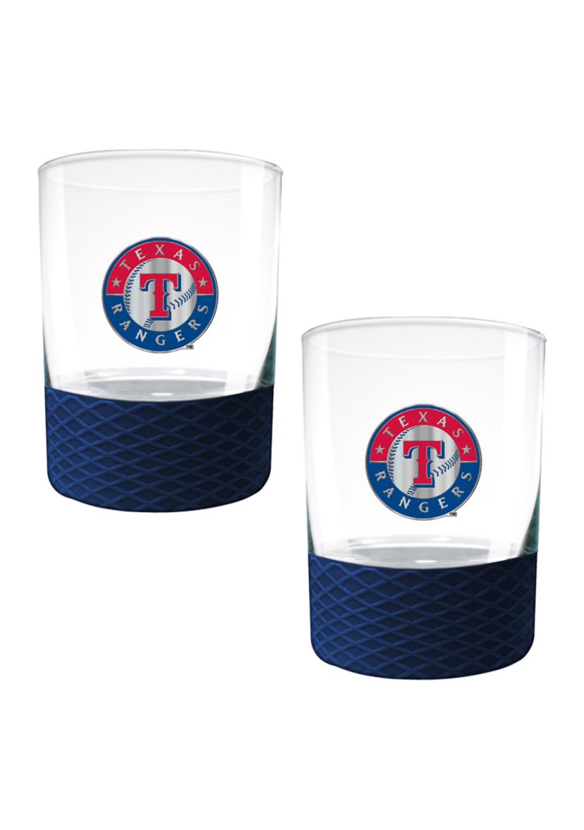 MLB Texas Rangers 2-Piece Commissioner Glass Set