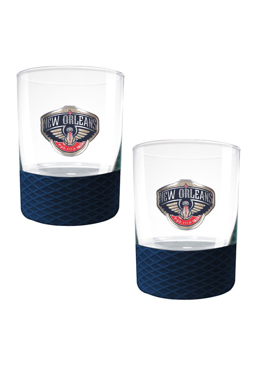 NBA New Orleans Pelicans 2-Piece Commissioner Glass Set