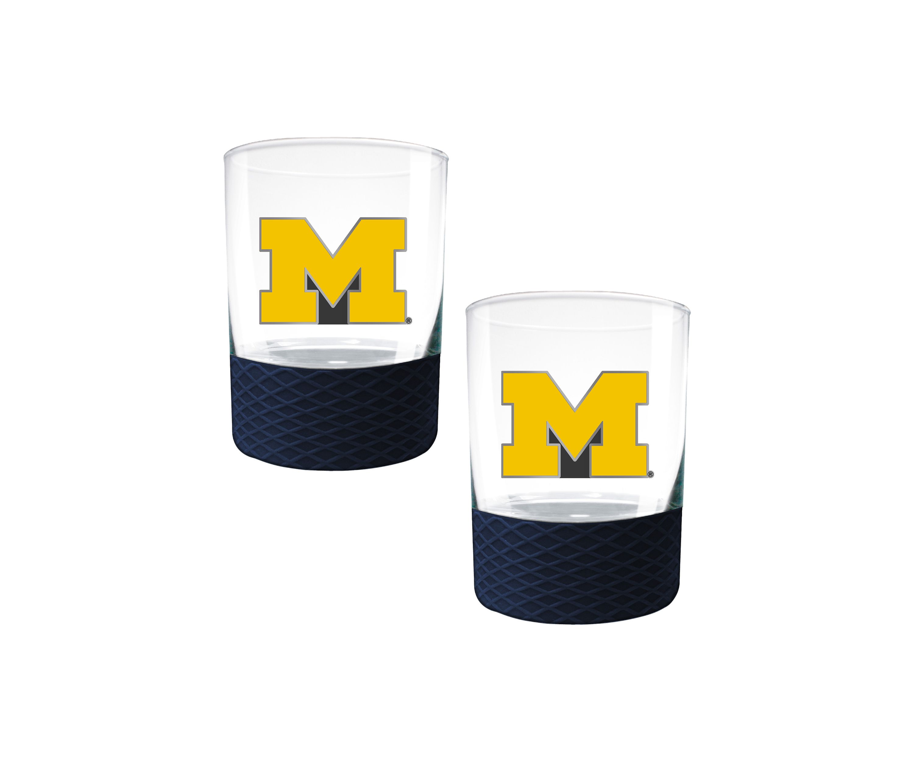 NCAA Michigan Wolverines Commissioner Shot Glass Set of 2