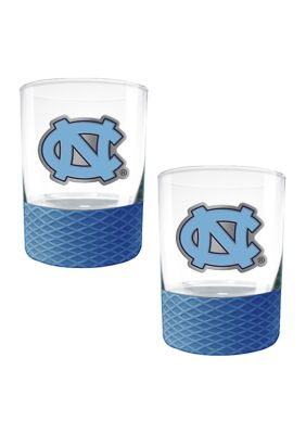 Great American Products NCAA North Carolina Tar Heels Commissioner Shot Glass Set of 2
