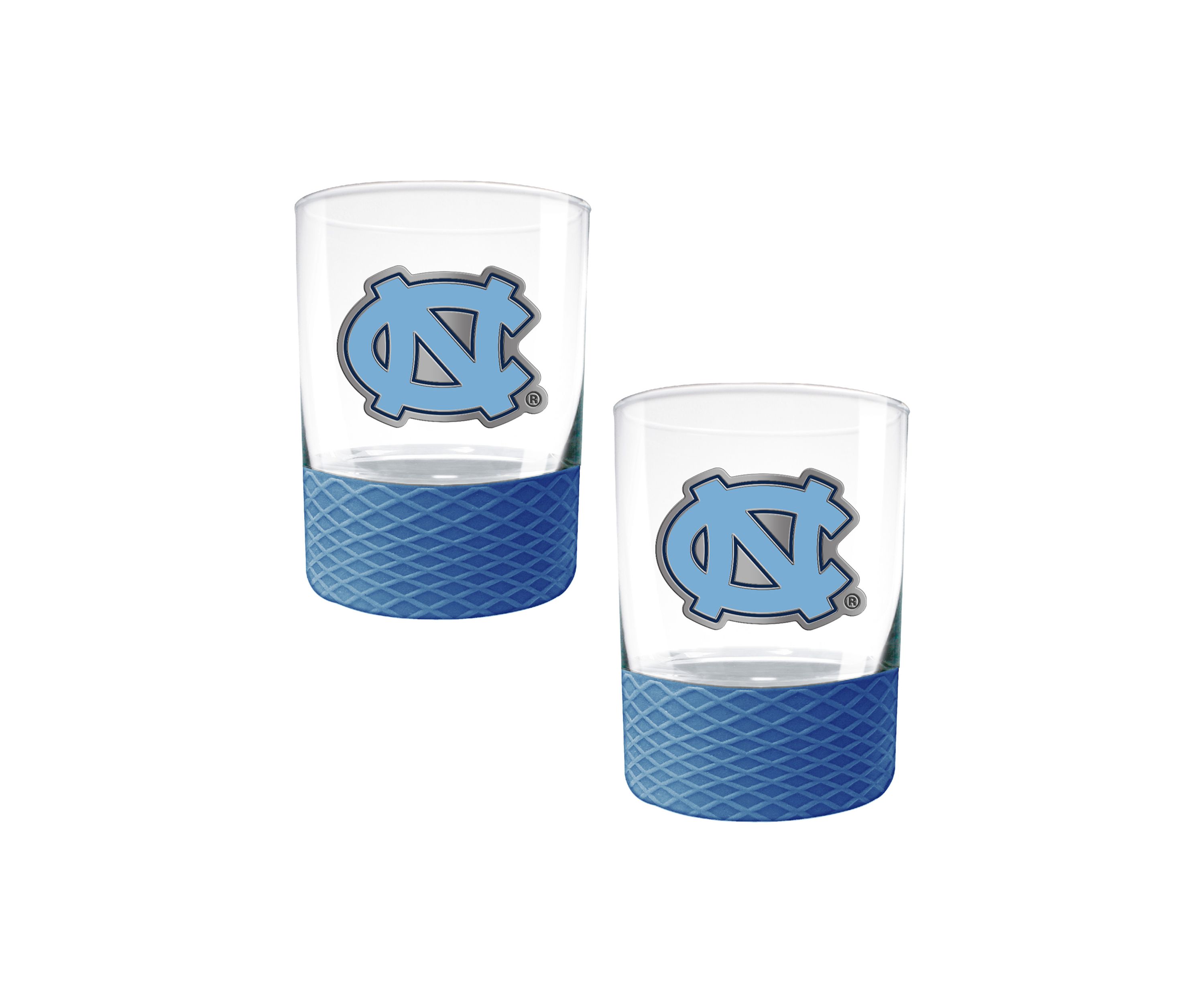 NCAA North Carolina Tar Heels Commissioner Shot Glass Set of 2