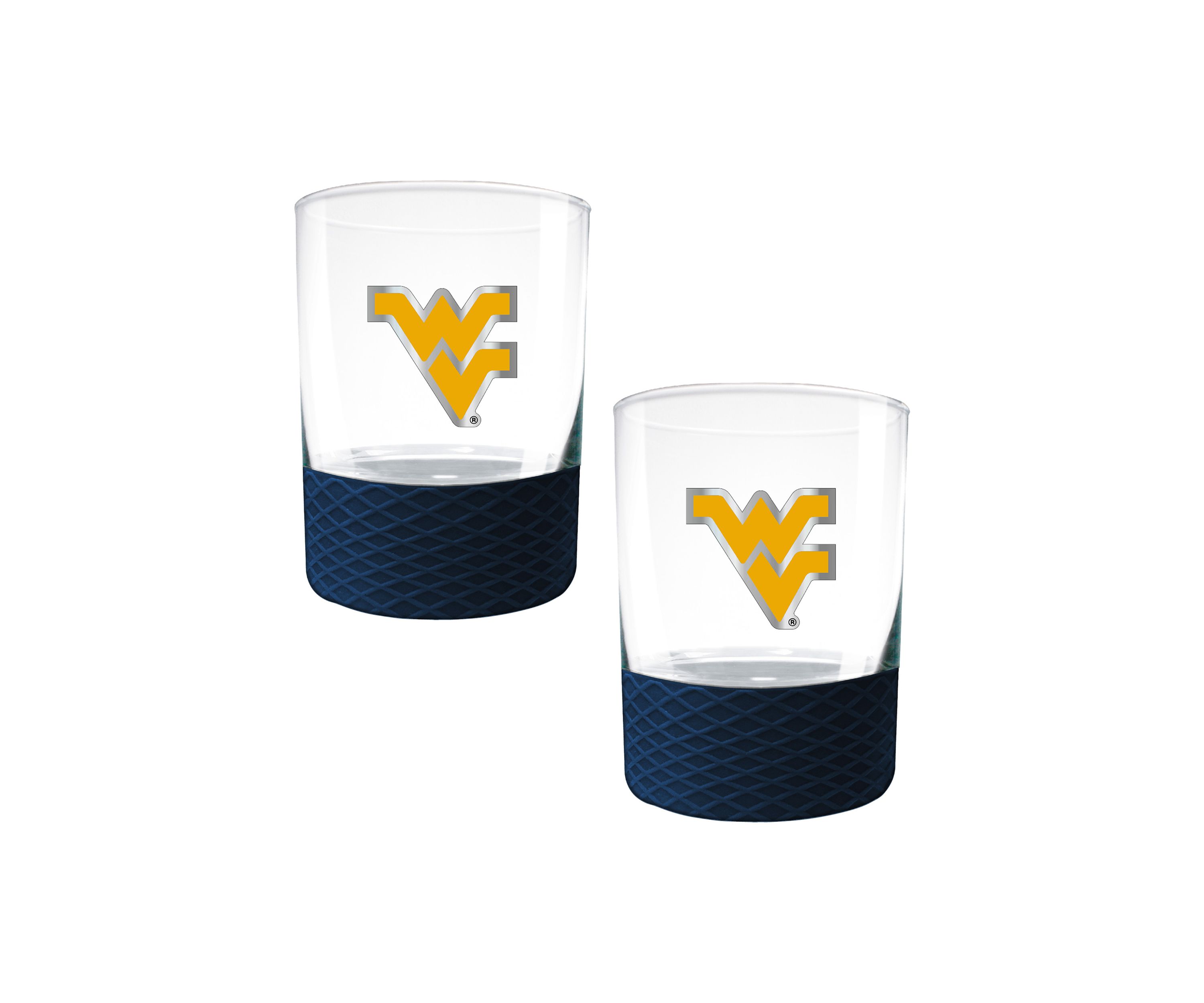 NCAA West Virginia Mountaineers Commissioner Shot Glass Set of 2