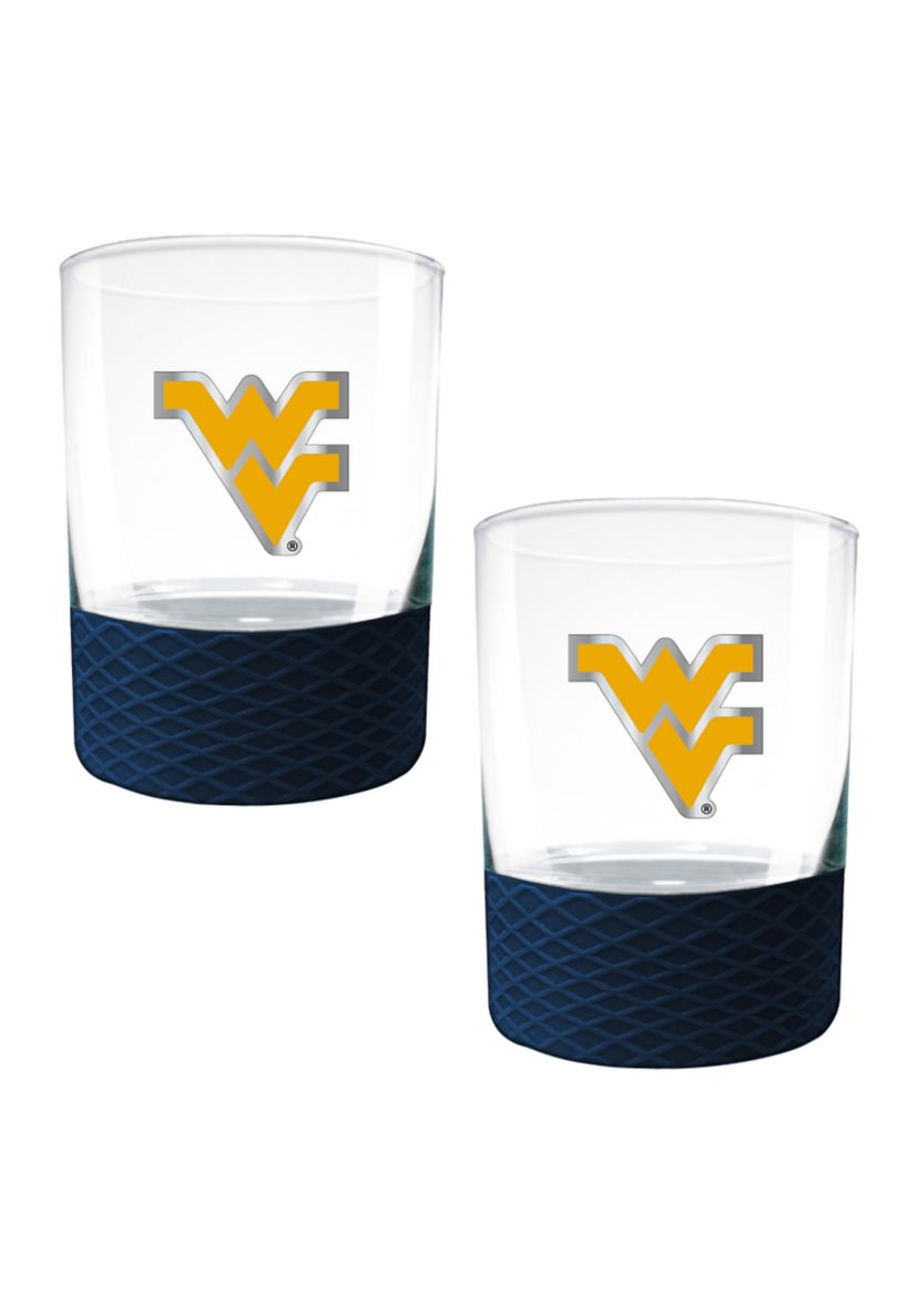 NCAA West Virginia Mountaineers Commissioner Shot Glass Set of 2