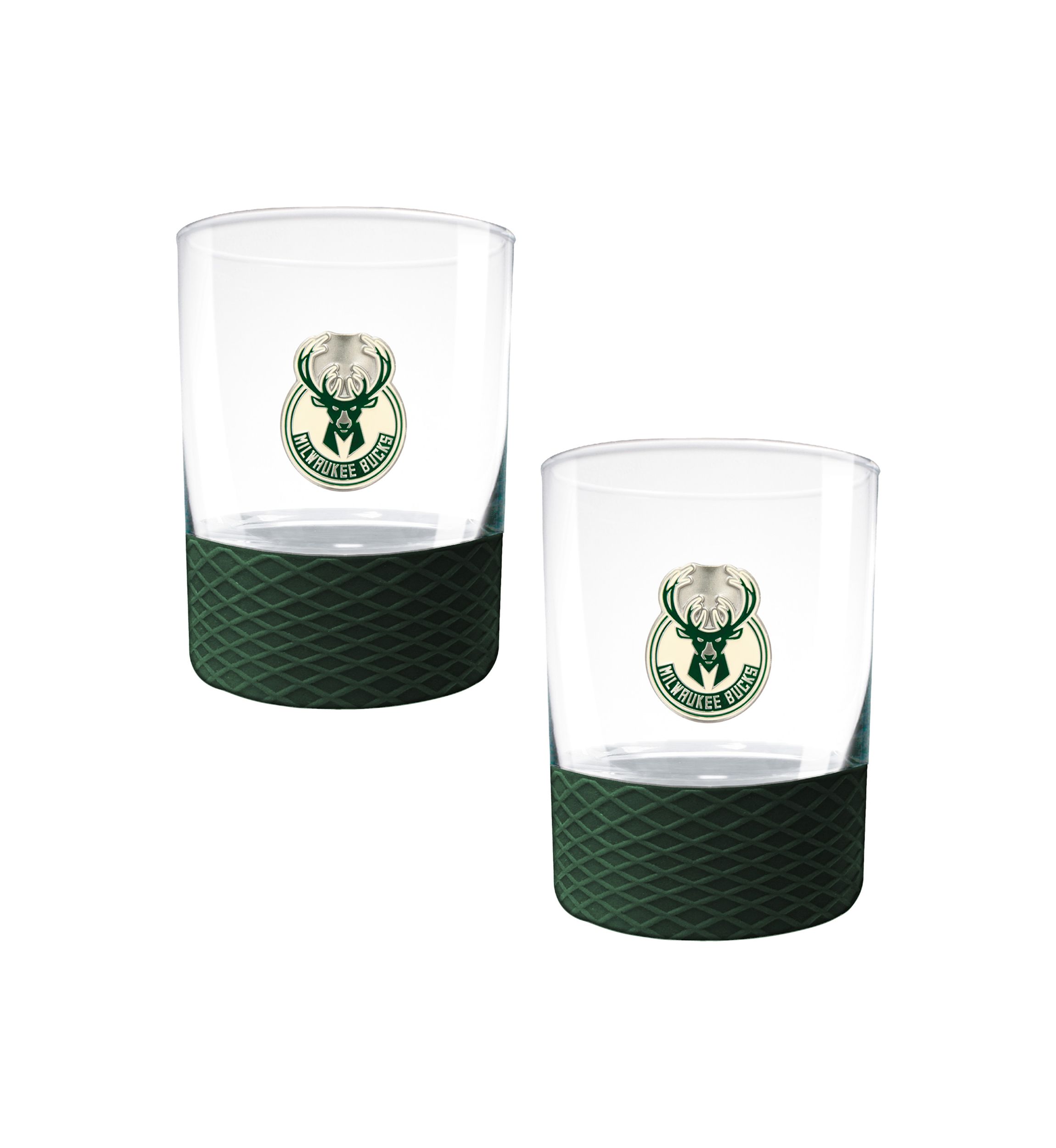 NBA Milwaukee Bucks Commissioner Glass Set of 2