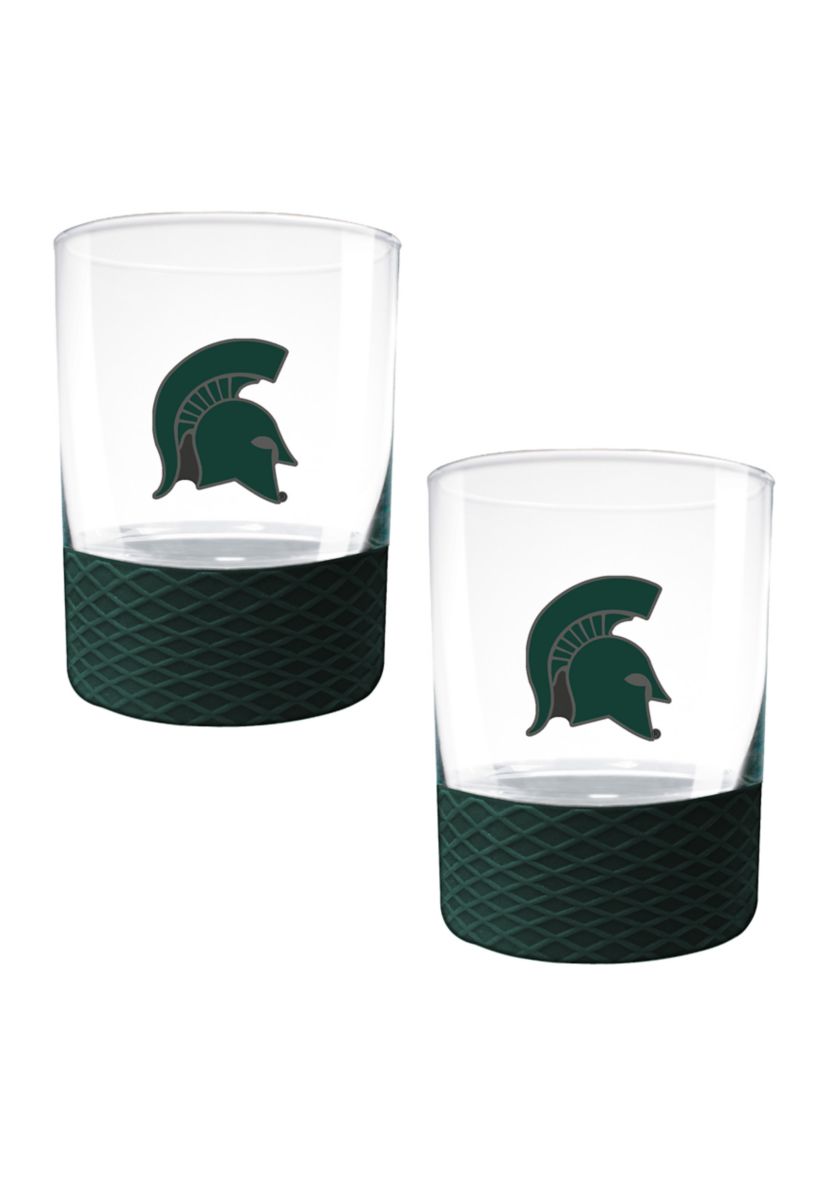 NCAA Michigan State Spartans Commissioner Shot Glass Set of 2