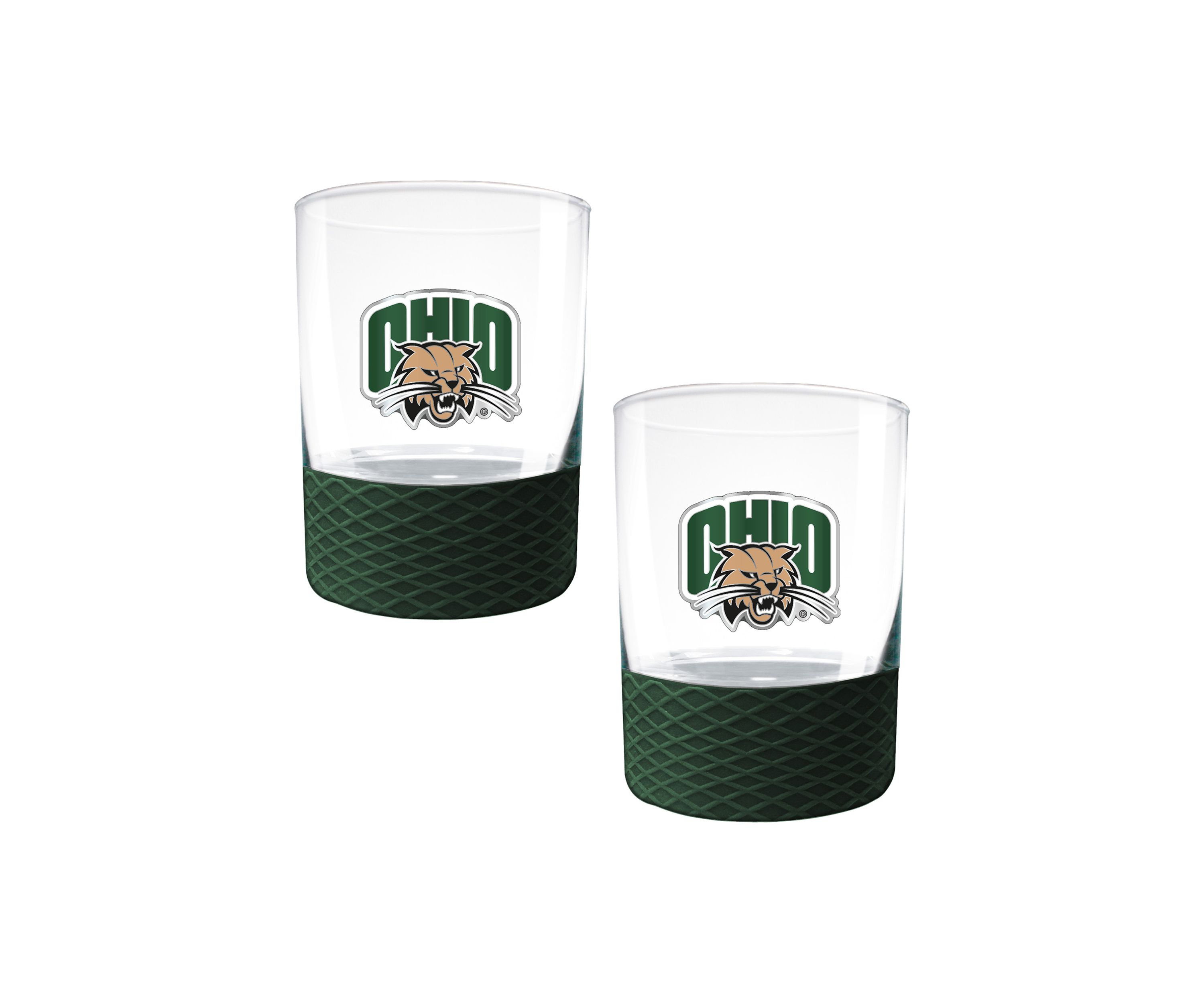 NCAA Ohio Bobcats Commissioner Shot Glass Set of 2