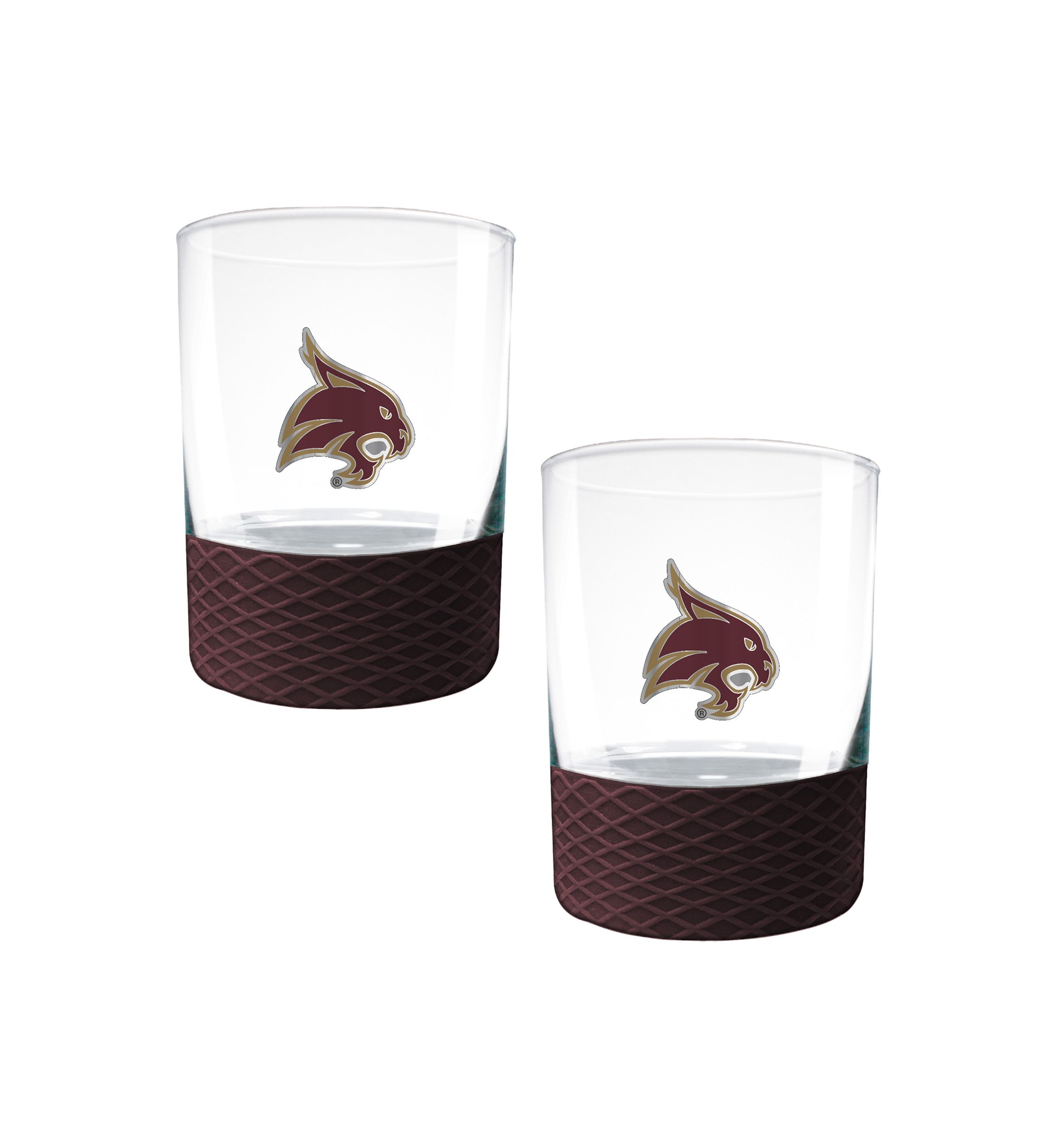 NCAA Texas State Bobcats 2-Piece Commissioner Shot Glass Set