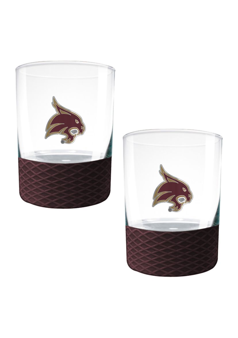 NCAA Texas State Bobcats 2-Piece Commissioner Shot Glass Set
