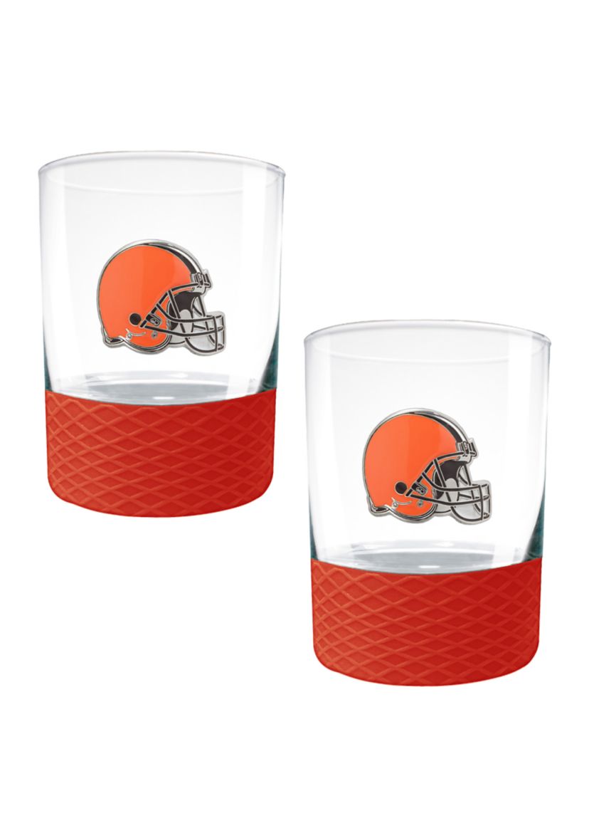NFL Cleveland Browns 2-Piece Commissioner Glass Set