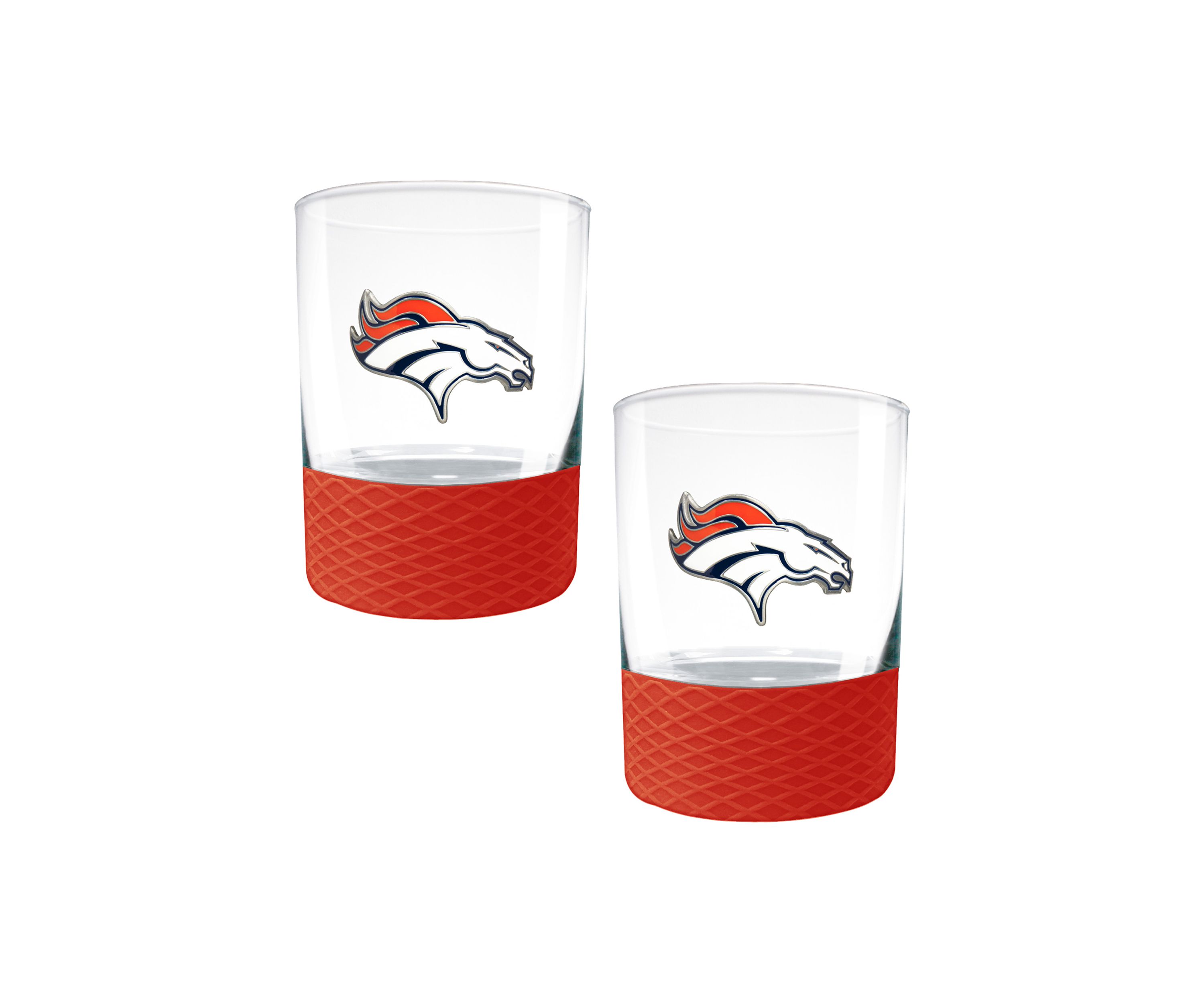 NFL Denver Broncos 2-Piece Commissioner Glass Set