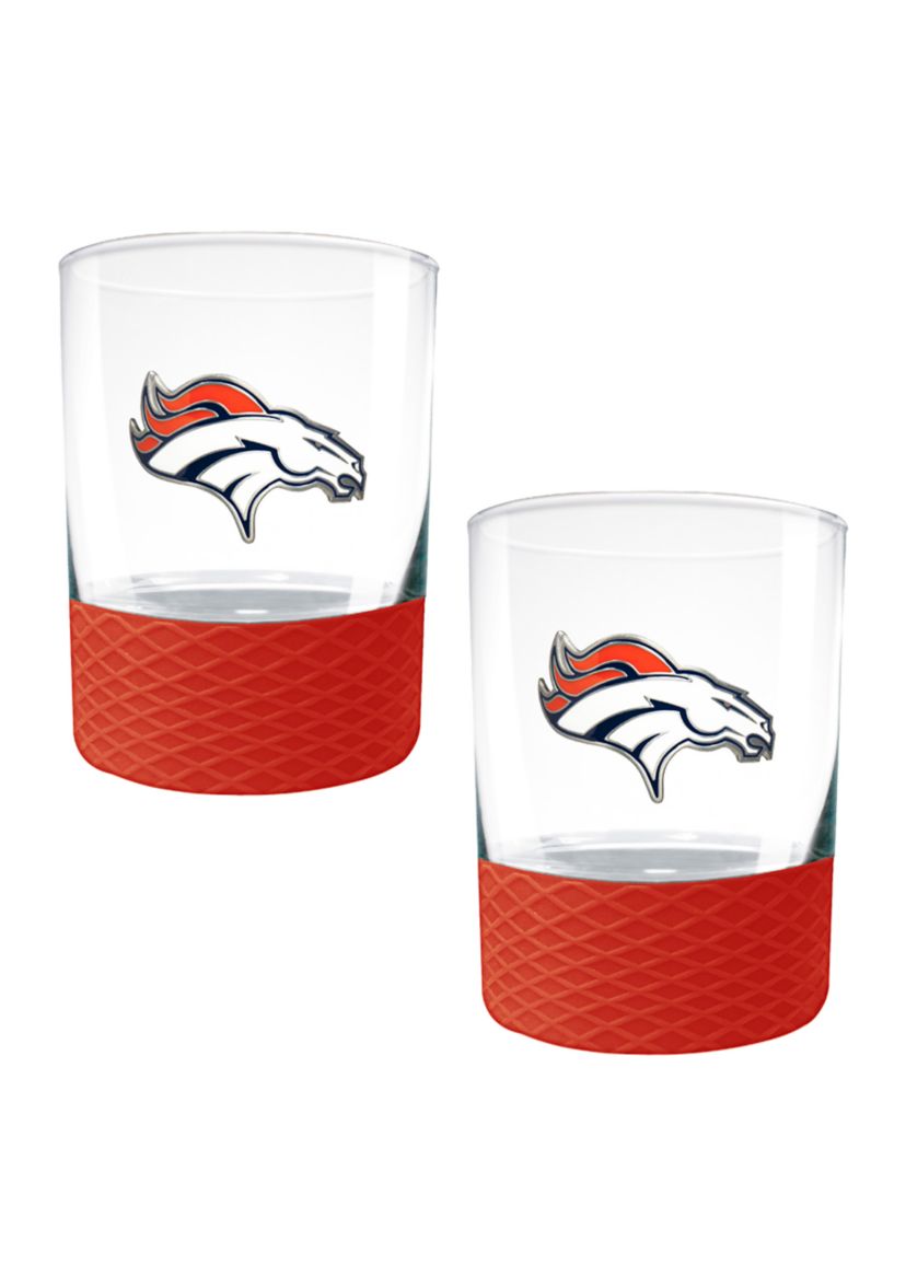 NFL Denver Broncos 2-Piece Commissioner Glass Set
