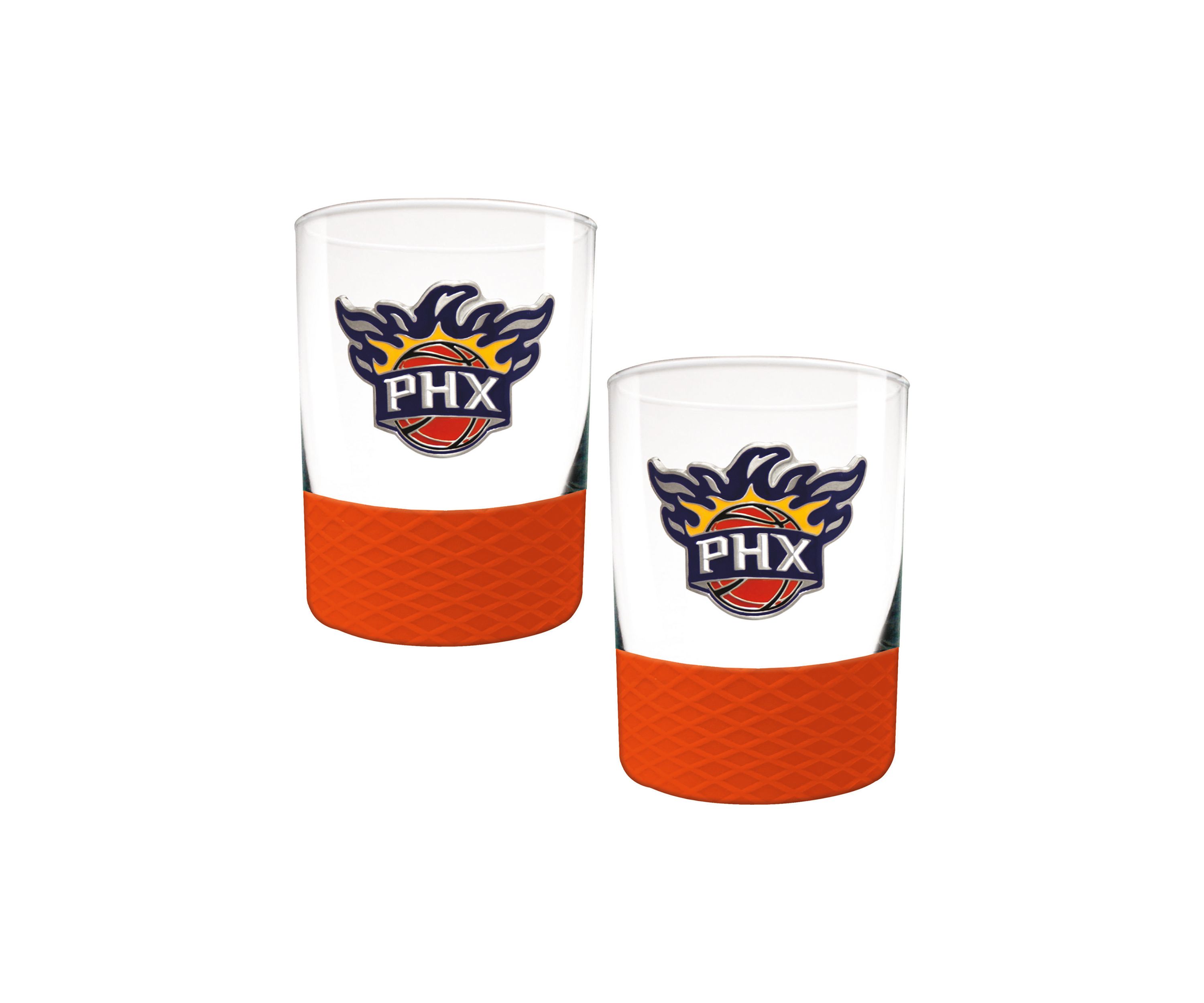 NBA Phoenix Suns 2-Piece Commissioner Glass Set
