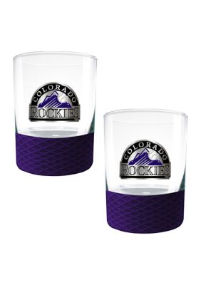 Great American Products MLB Colorado Rockies 2-Piece Commissioner Glass Set