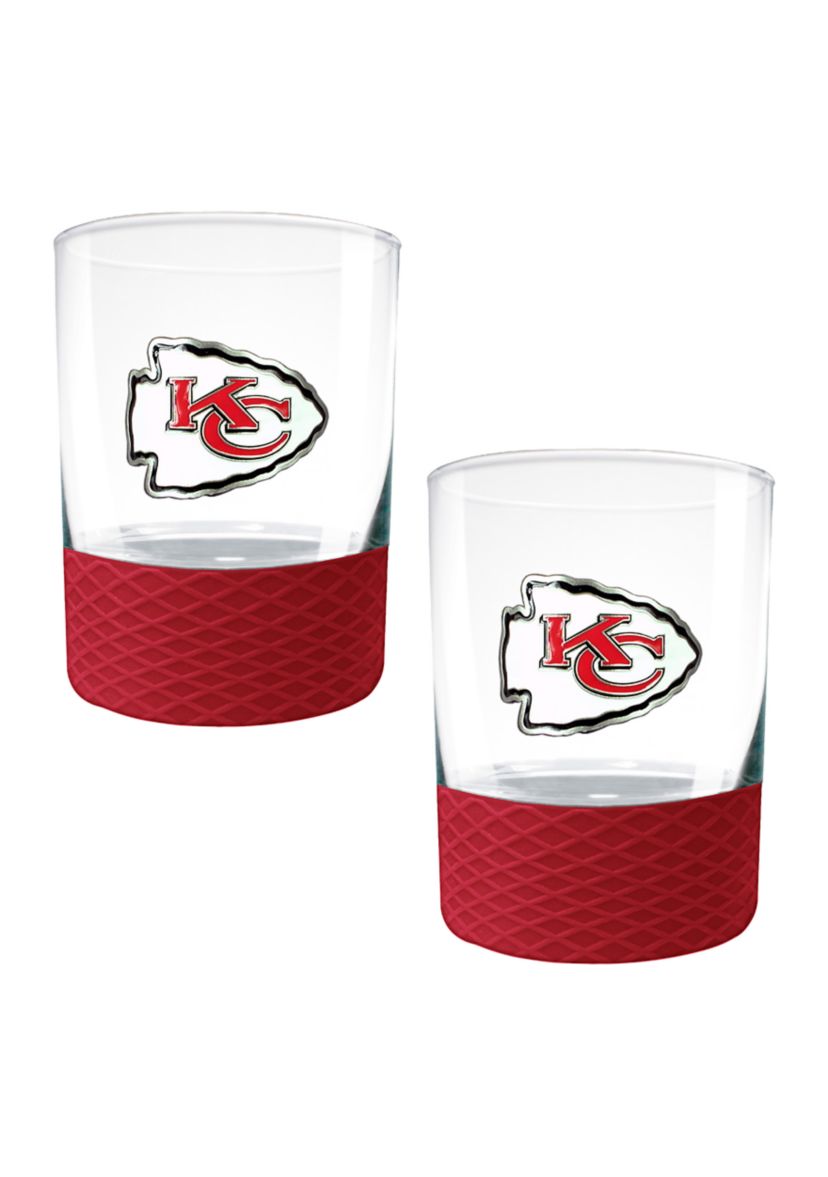 NFL Kansas City Chiefs 2-Piece Commissioner Glass Set