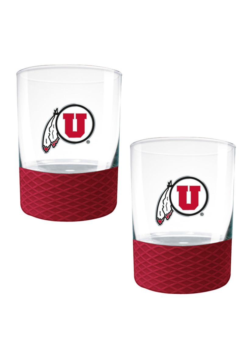 NCAA U of Utah Utes Commissioner Shot Glass Set of 2