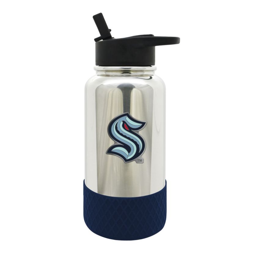 NHL Seattle Kraken 32oz Chrome Water Bottle