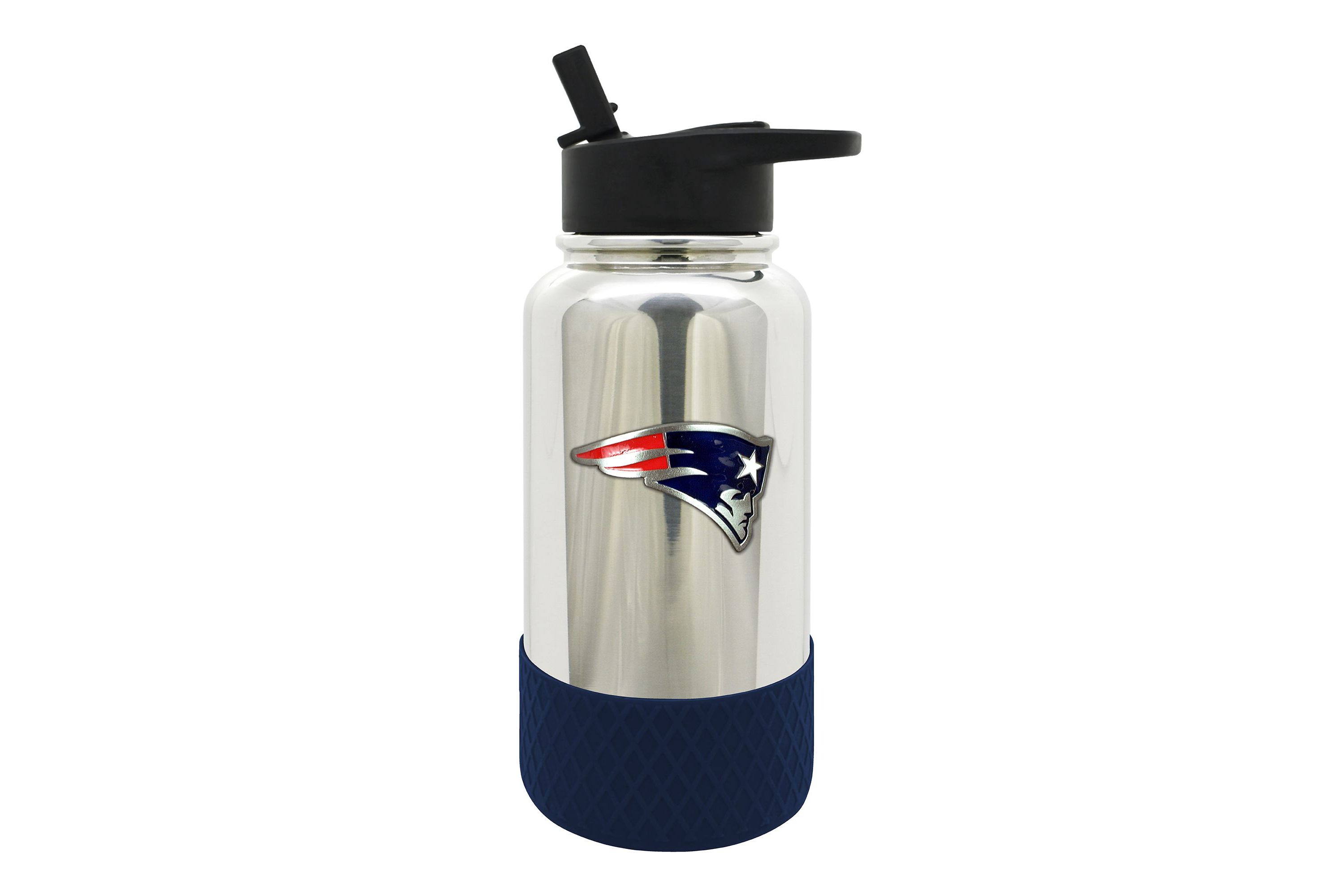 NFL New England Patriots 32oz Chrome Water Bottle