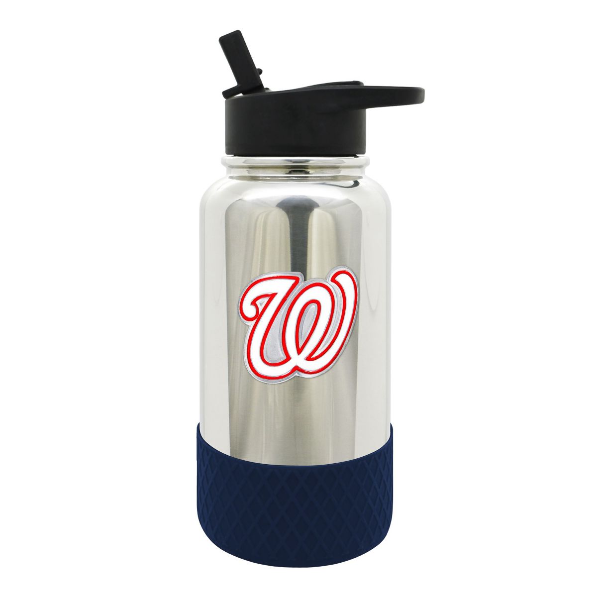 MLB Washington Nationals 32oz Chrome Water Bottle