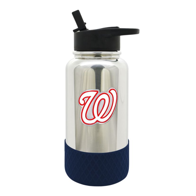 MLB Washington Nationals 32oz Chrome Water Bottle
