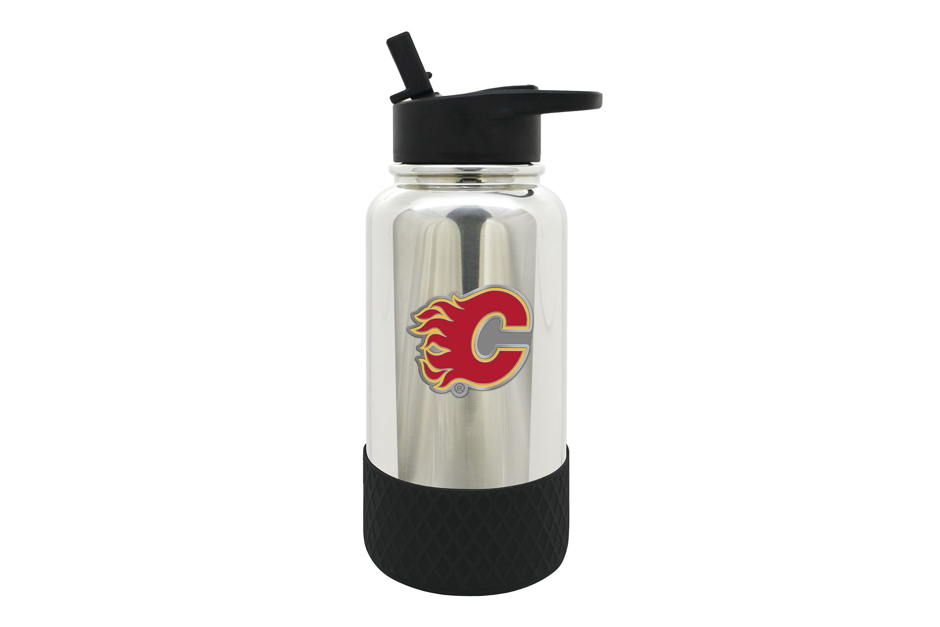 NHL Calgary Flames 32oz Chrome Water Bottle