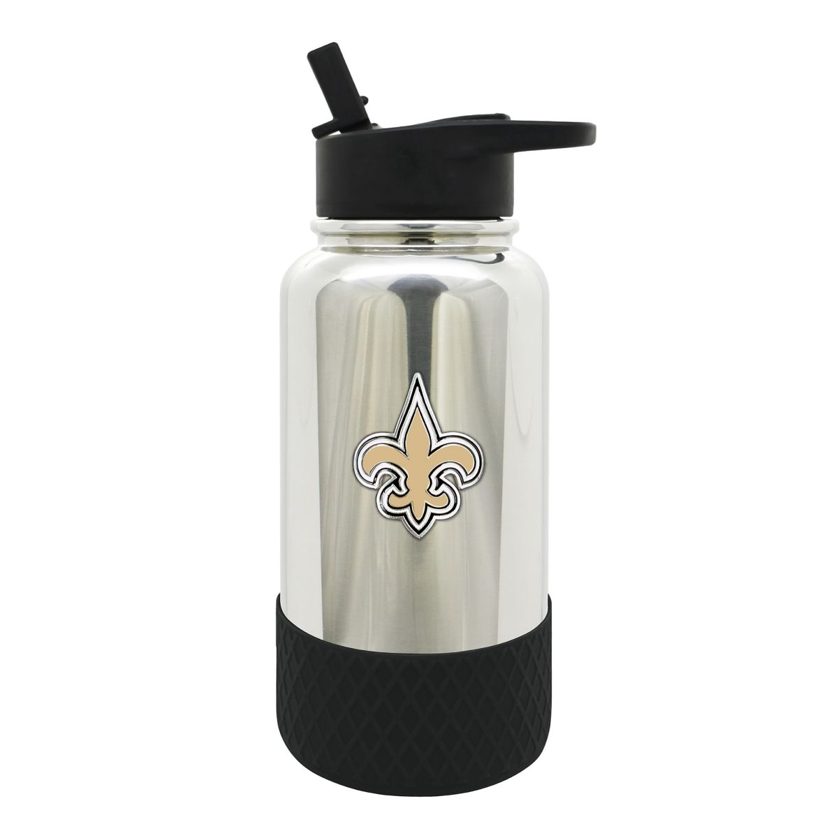 NFL New Orleans Saints 32oz Chrome Water Bottle