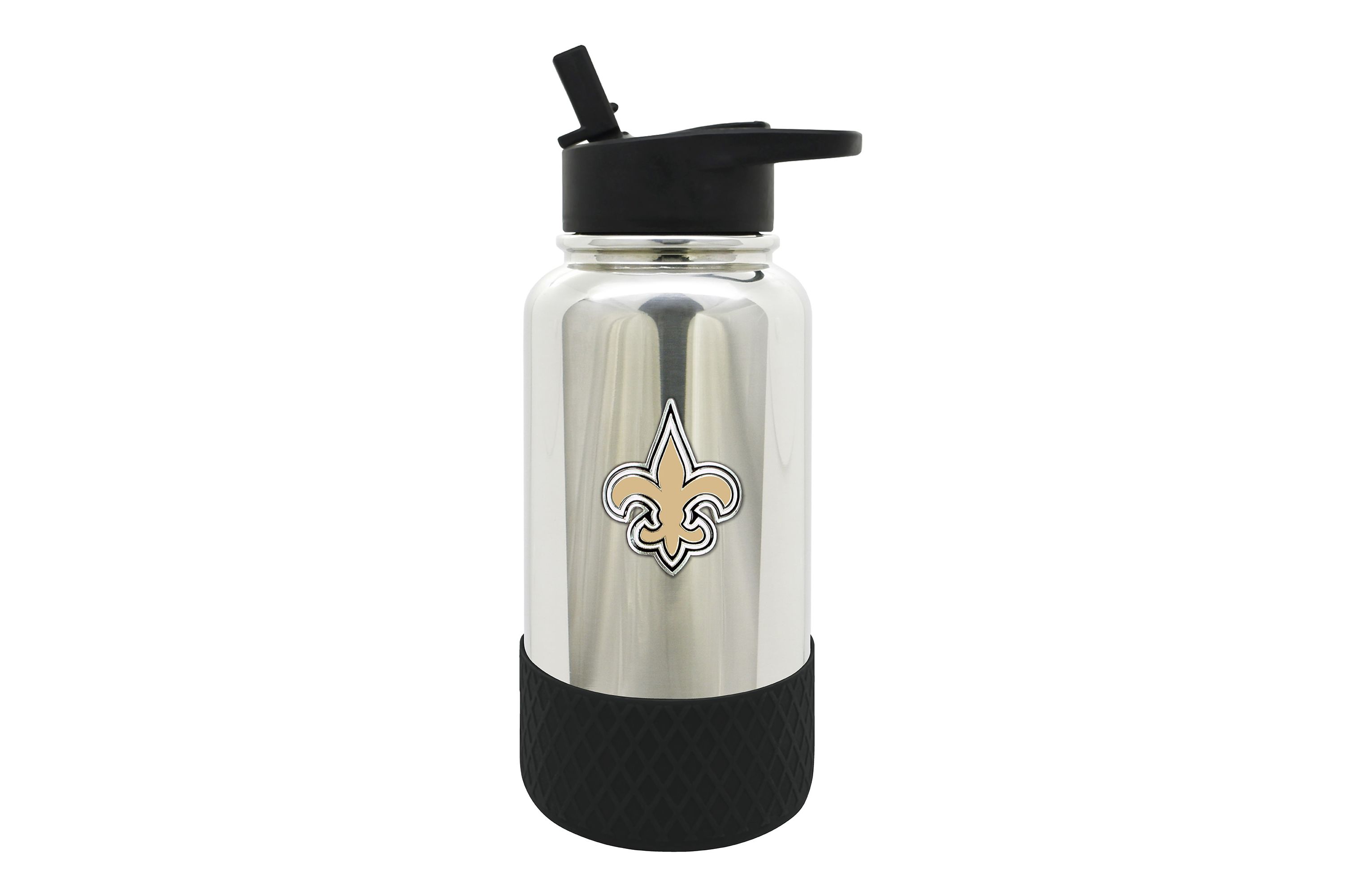NFL New Orleans Saints 32oz Chrome Water Bottle