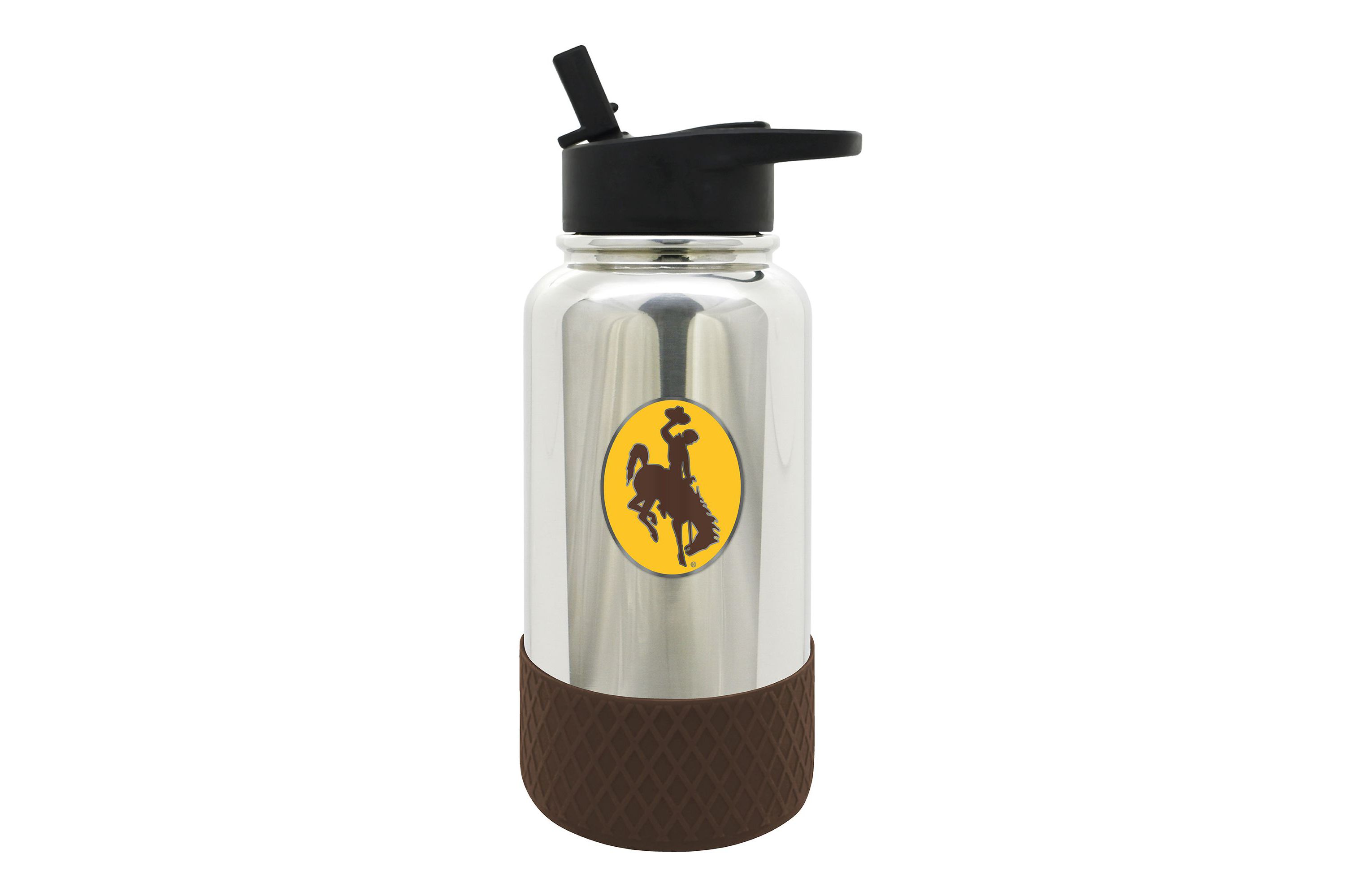NCAA Wyoming Cowboys 32oz Chrome Water Bottle