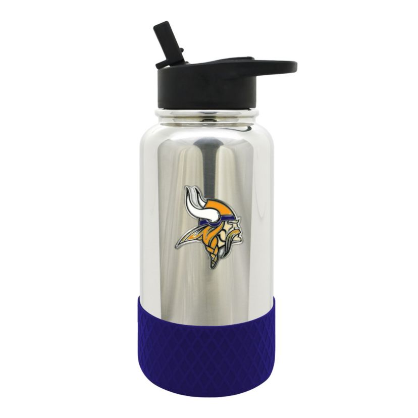 NFL Minnesota Vikings 32oz Chrome Water Bottle