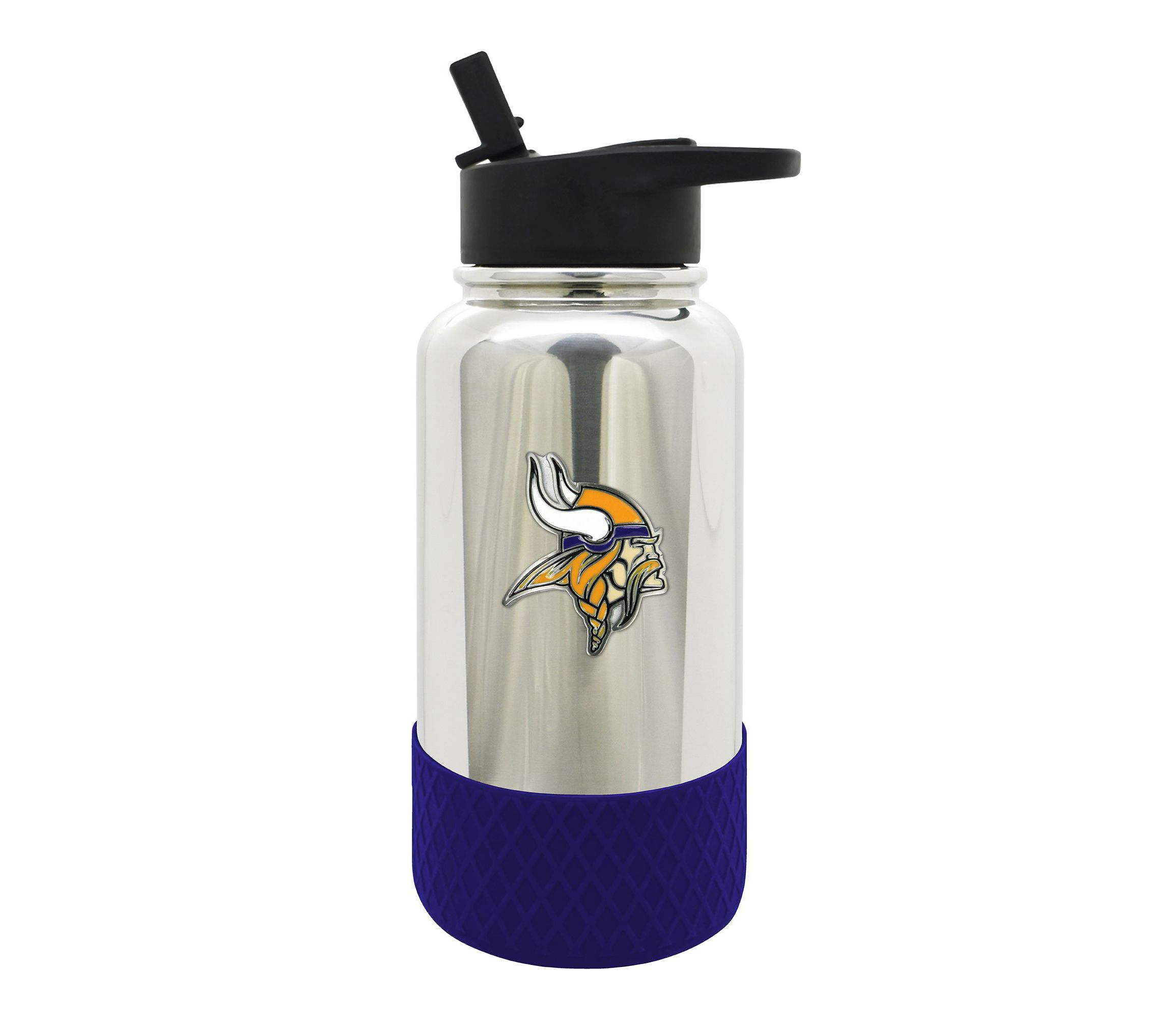 NFL Minnesota Vikings 32oz Chrome Water Bottle
