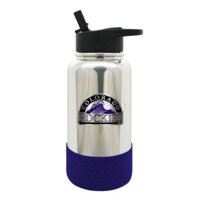 Great American Products MLB Colorado Rockies 32oz Chrome Water Bottle