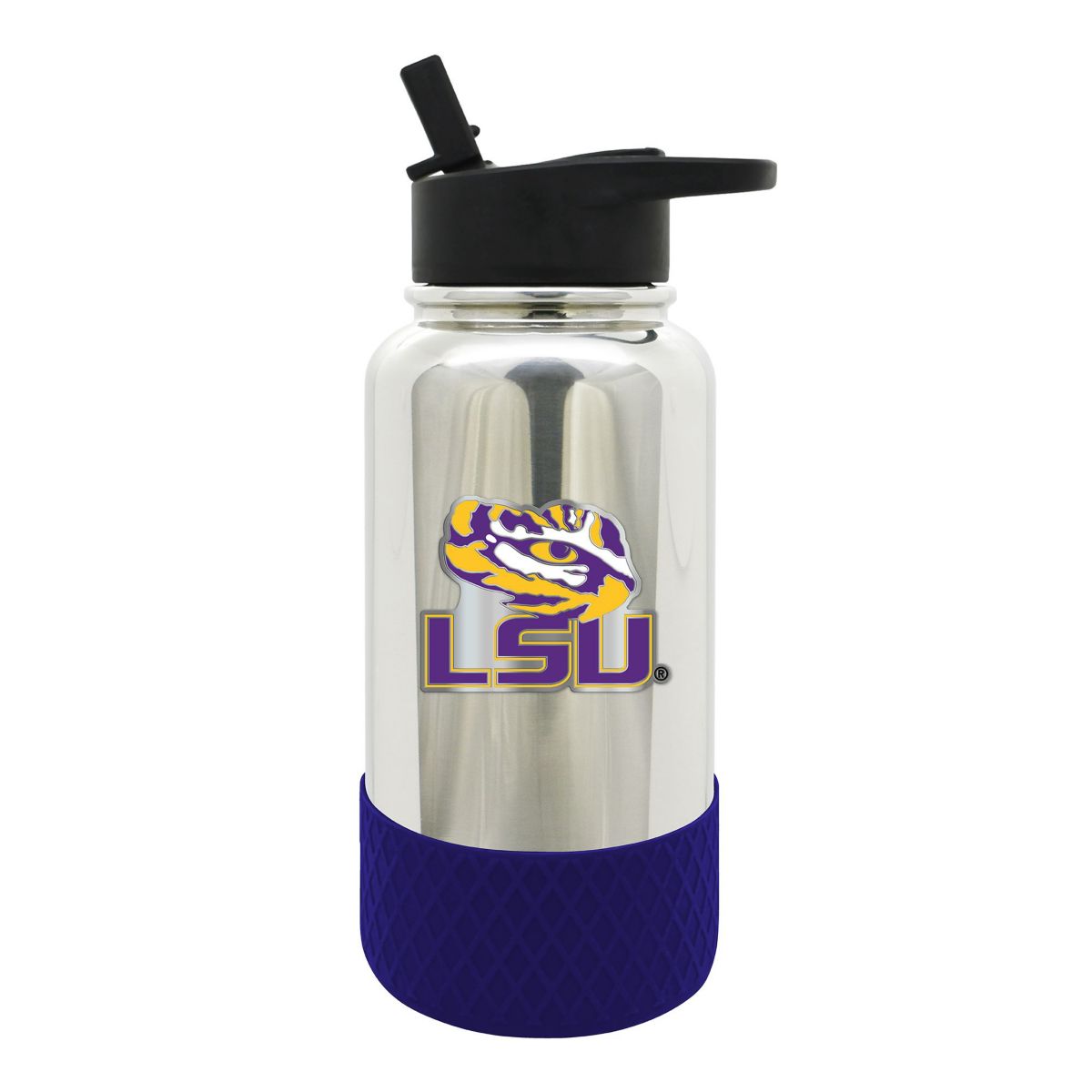 NCAA LSU Tigers 32oz Chrome Water Bottle