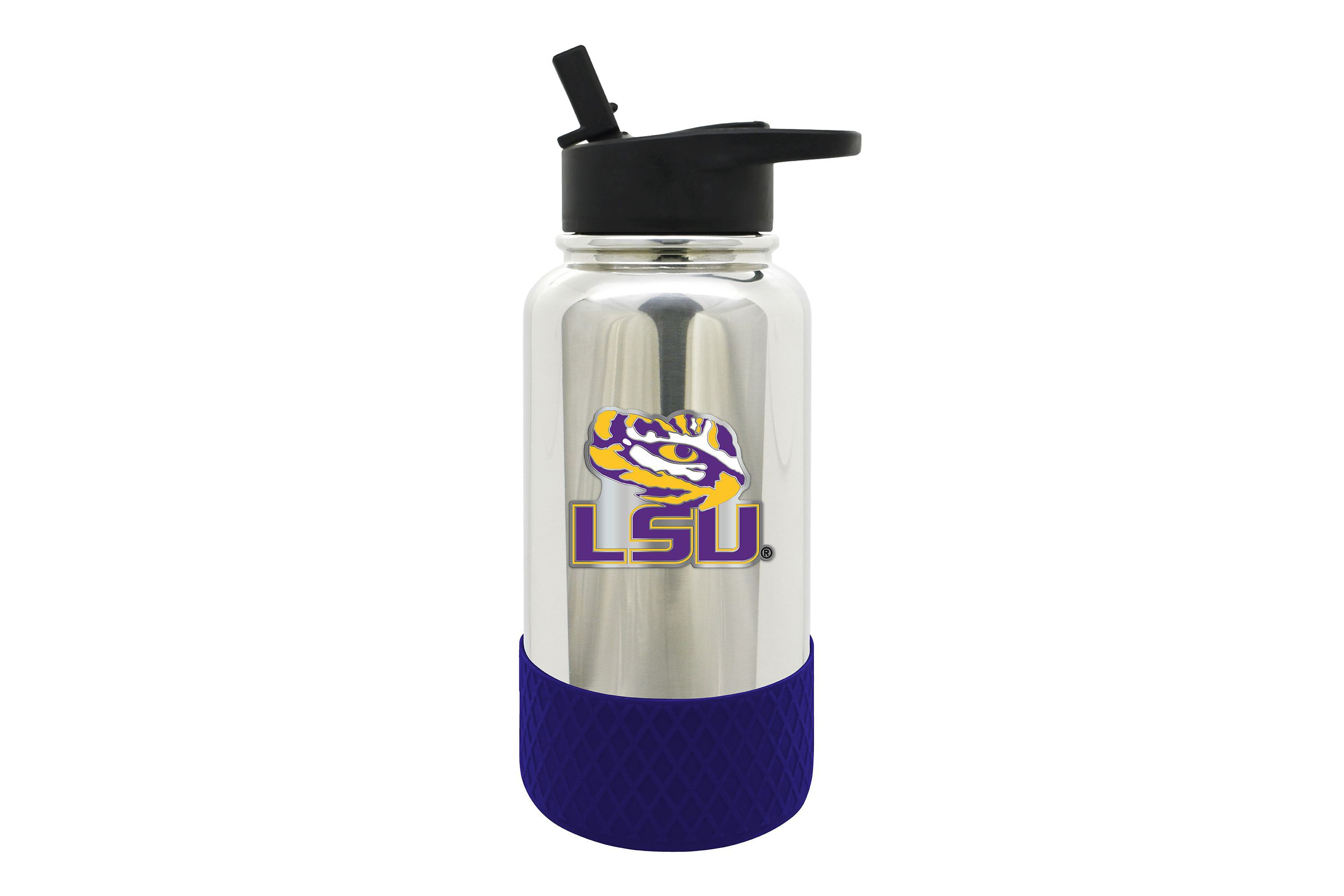 NCAA LSU Tigers 32oz Chrome Water Bottle