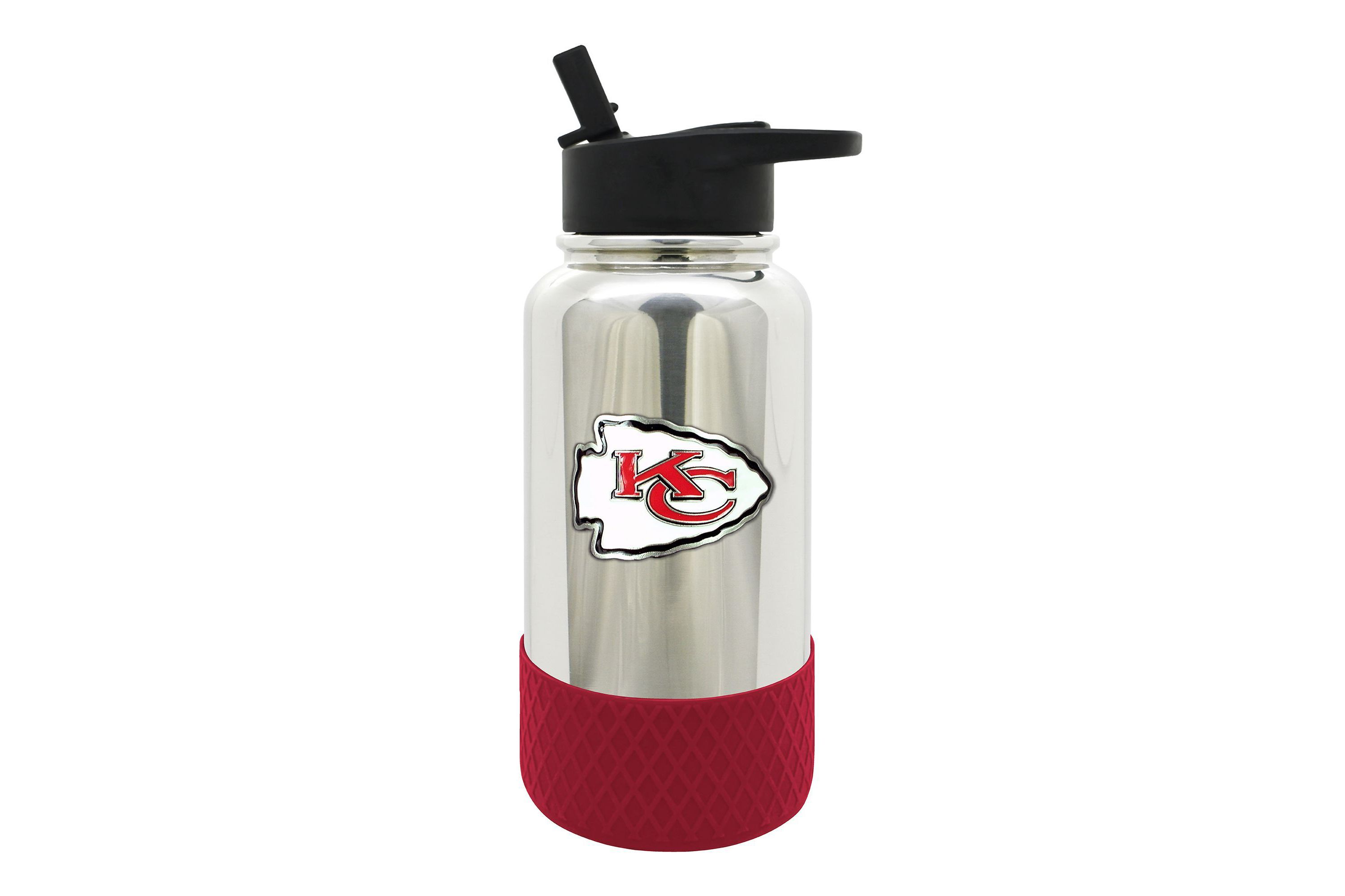 NFL Kansas City Chiefs 32oz Chrome Water Bottle