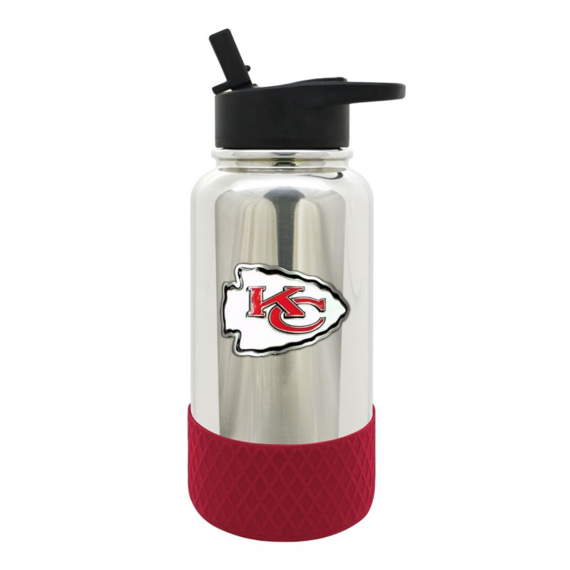 NFL Kansas City Chiefs 32oz Chrome Water Bottle