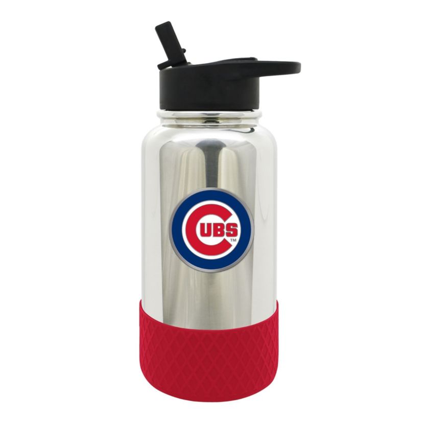 MLB Chicago Cubs 32oz Chrome Water Bottle