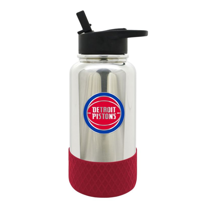 NBA Detroit Pistons 32oz Chrome Water Bottle