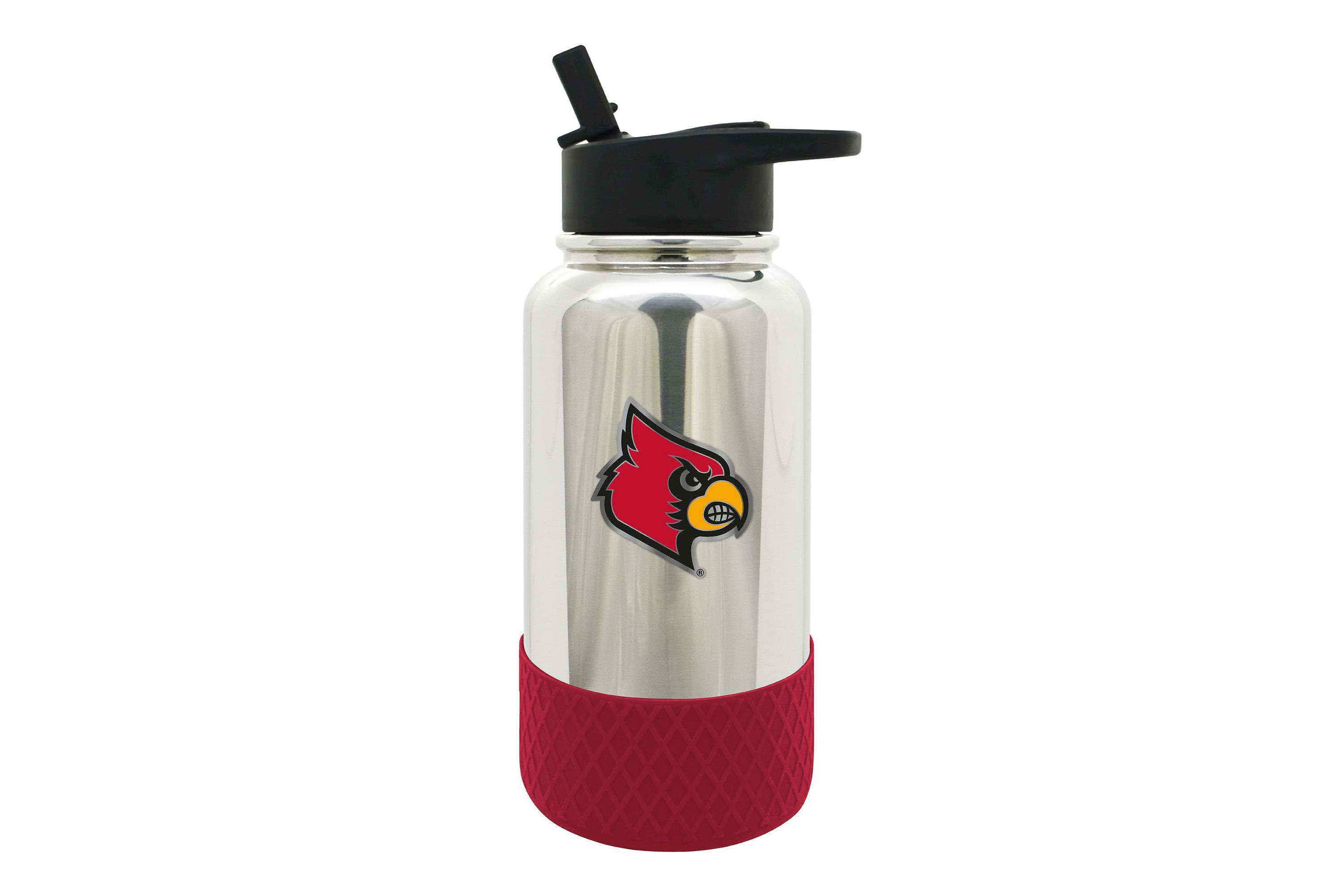 NCAA Louisville Cardinals 32oz Chrome Water Bottle