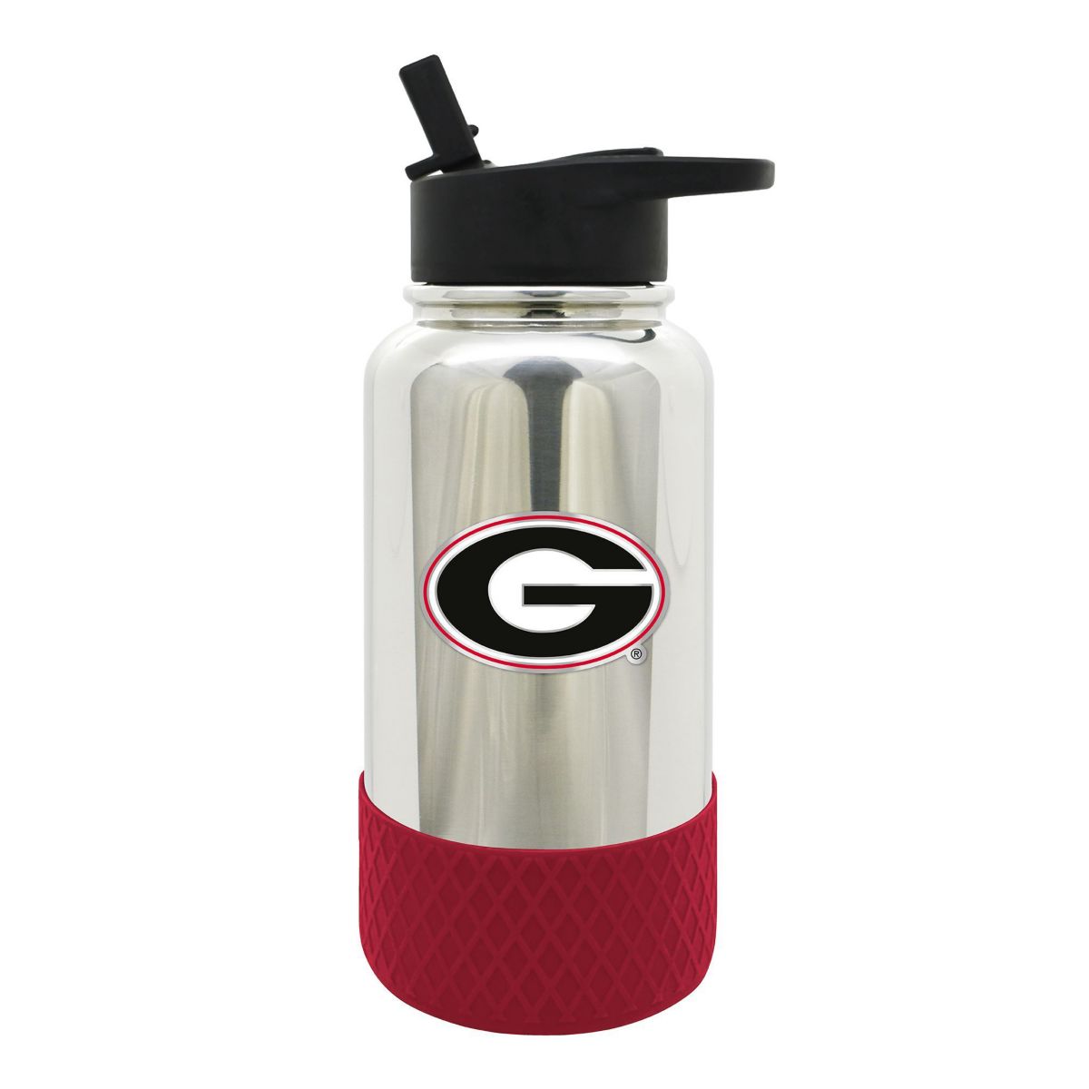 NCAA Georgia Bulldogs 32oz Chrome Water Bottle