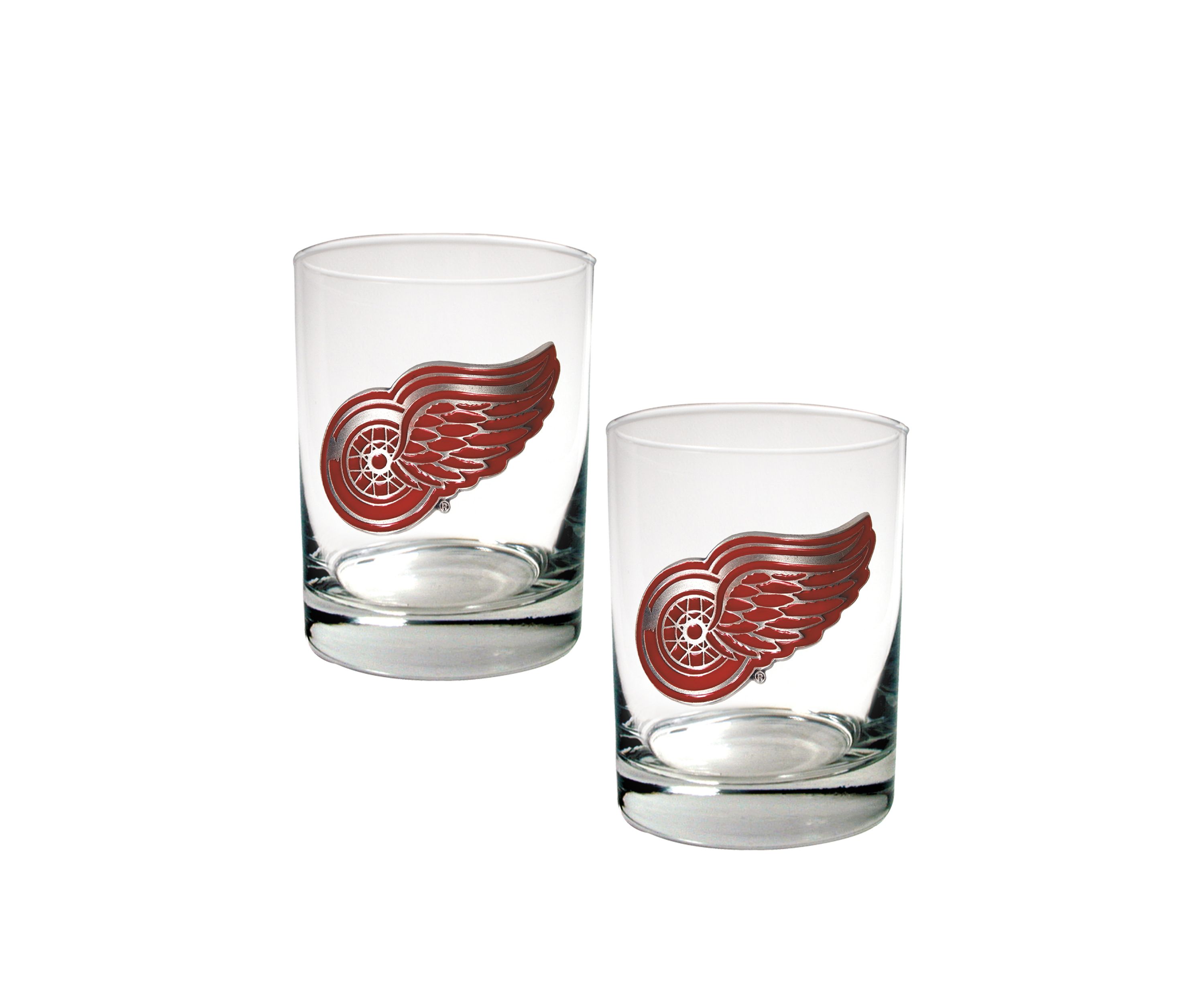 NHL Detroit Redwings Rocks Glass Set